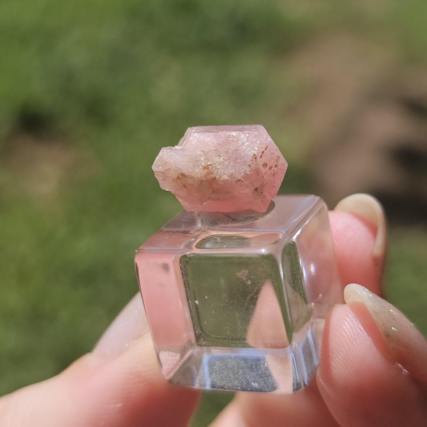 Baby Pink Garnet, Sierra de las Cruces, Mexico, New Stock 2024 Production, Lustrous Terminated, Grossular Floater, Colorful Rare Gemstone