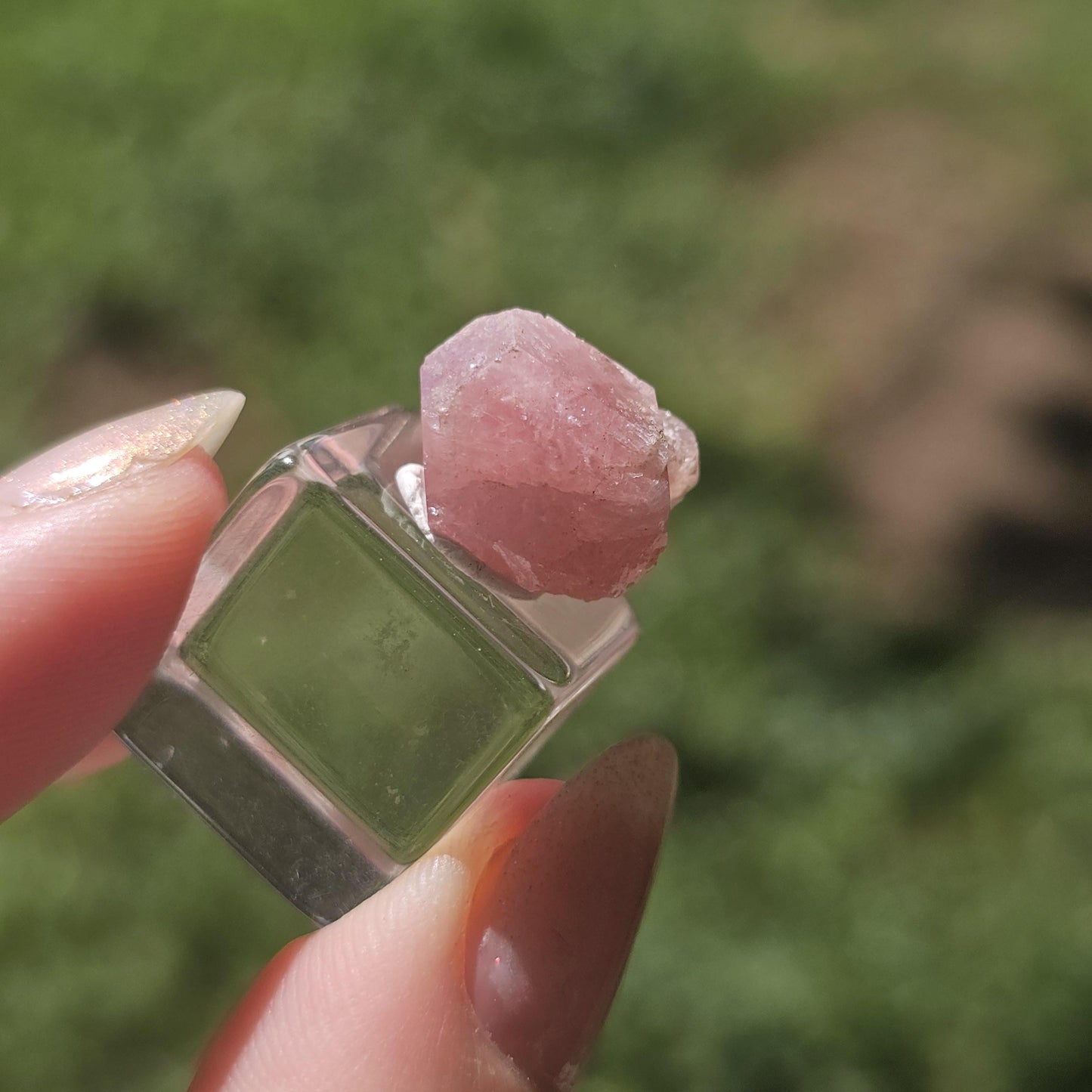 Baby Pink Garnet, Sierra de las Cruces, Mexico, New Stock 2024 Production, Lustrous Terminated, Grossular Floater, Colorful Rare Gemstone