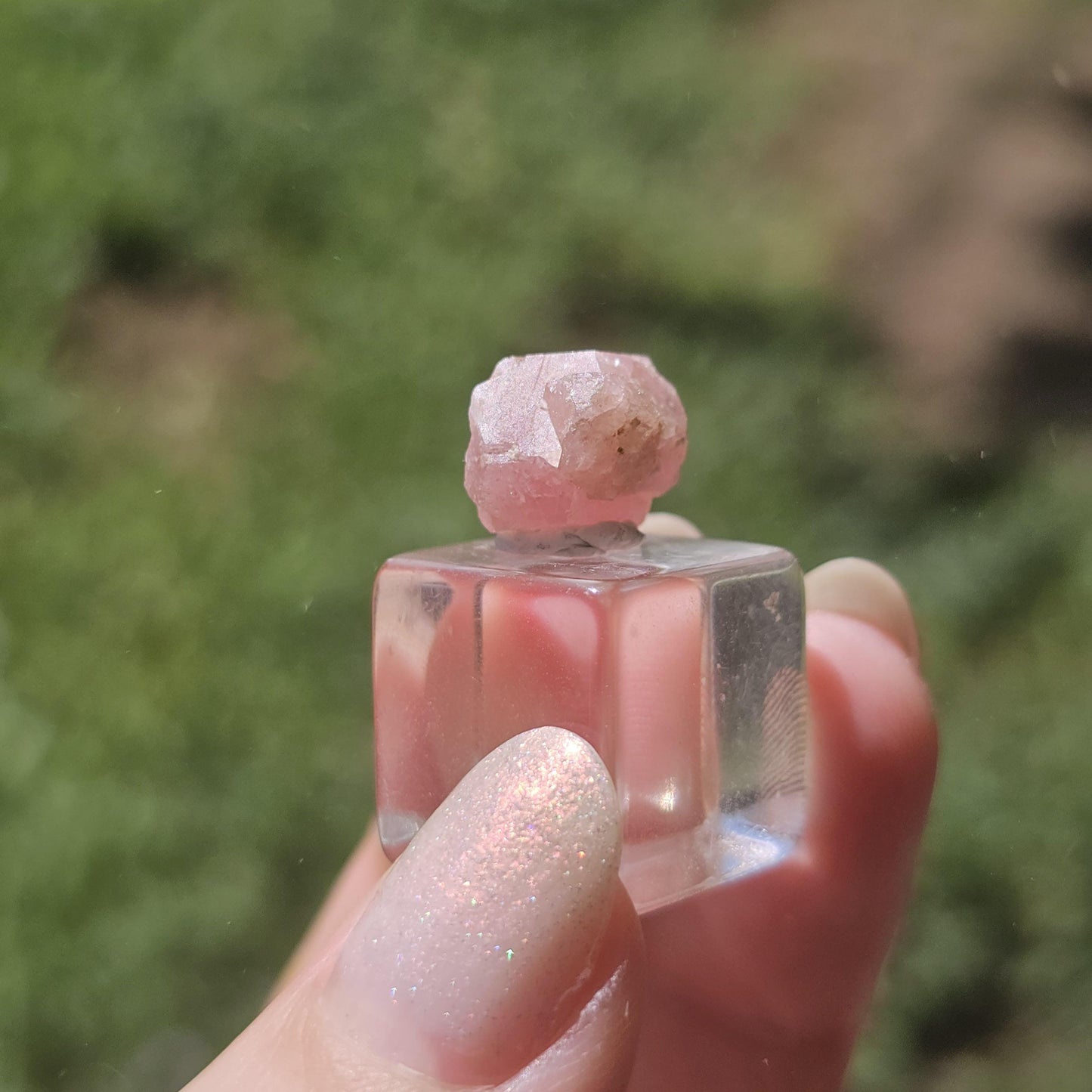 Baby Pink Garnet, Sierra de las Cruces, Mexico, New Stock 2024 Production, Lustrous Terminated, Grossular Floater, Colorful Rare Gemstone