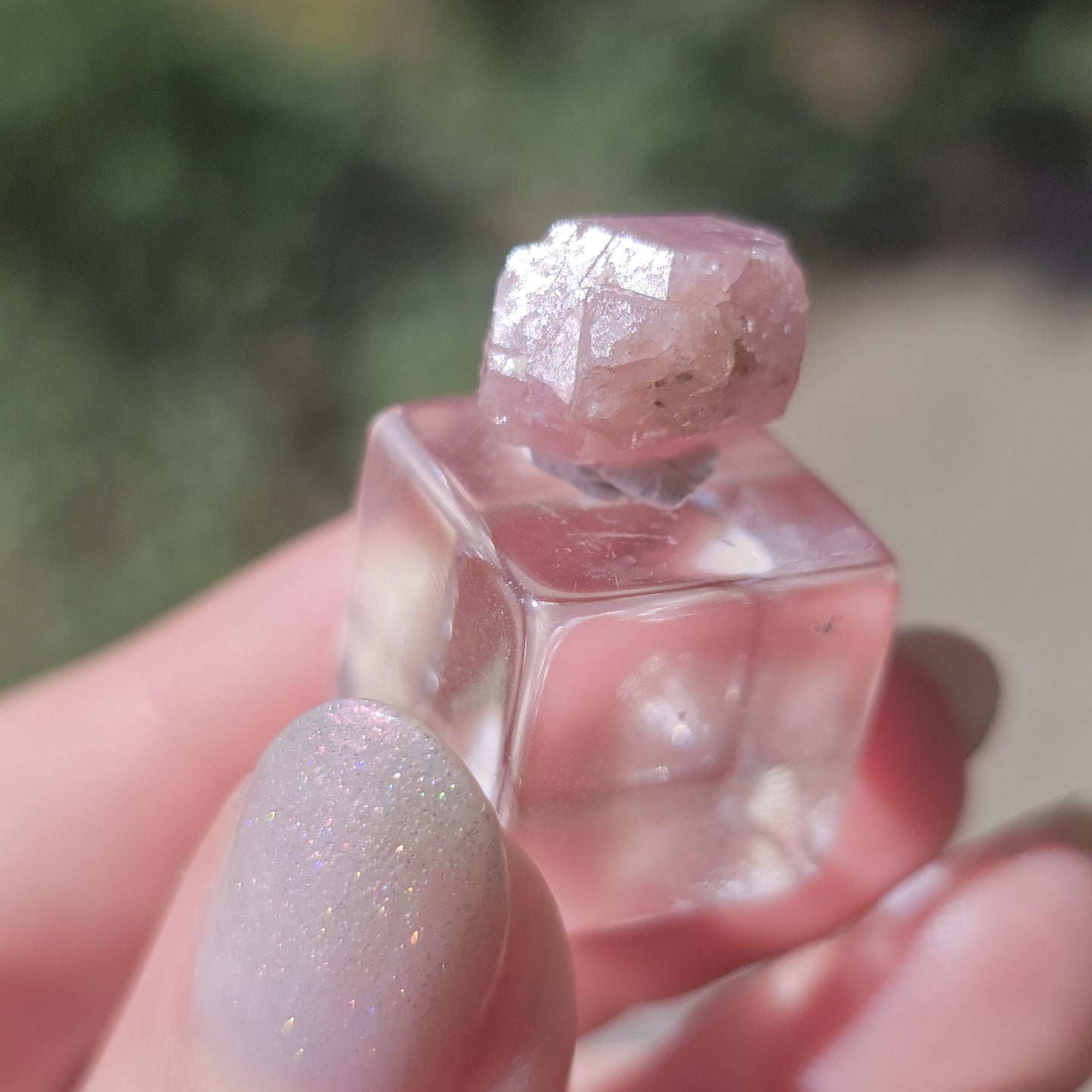 Baby Pink Garnet, Sierra de las Cruces, Mexico, New Stock 2024 Production, Lustrous Terminated, Grossular Floater, Colorful Rare Gemstone