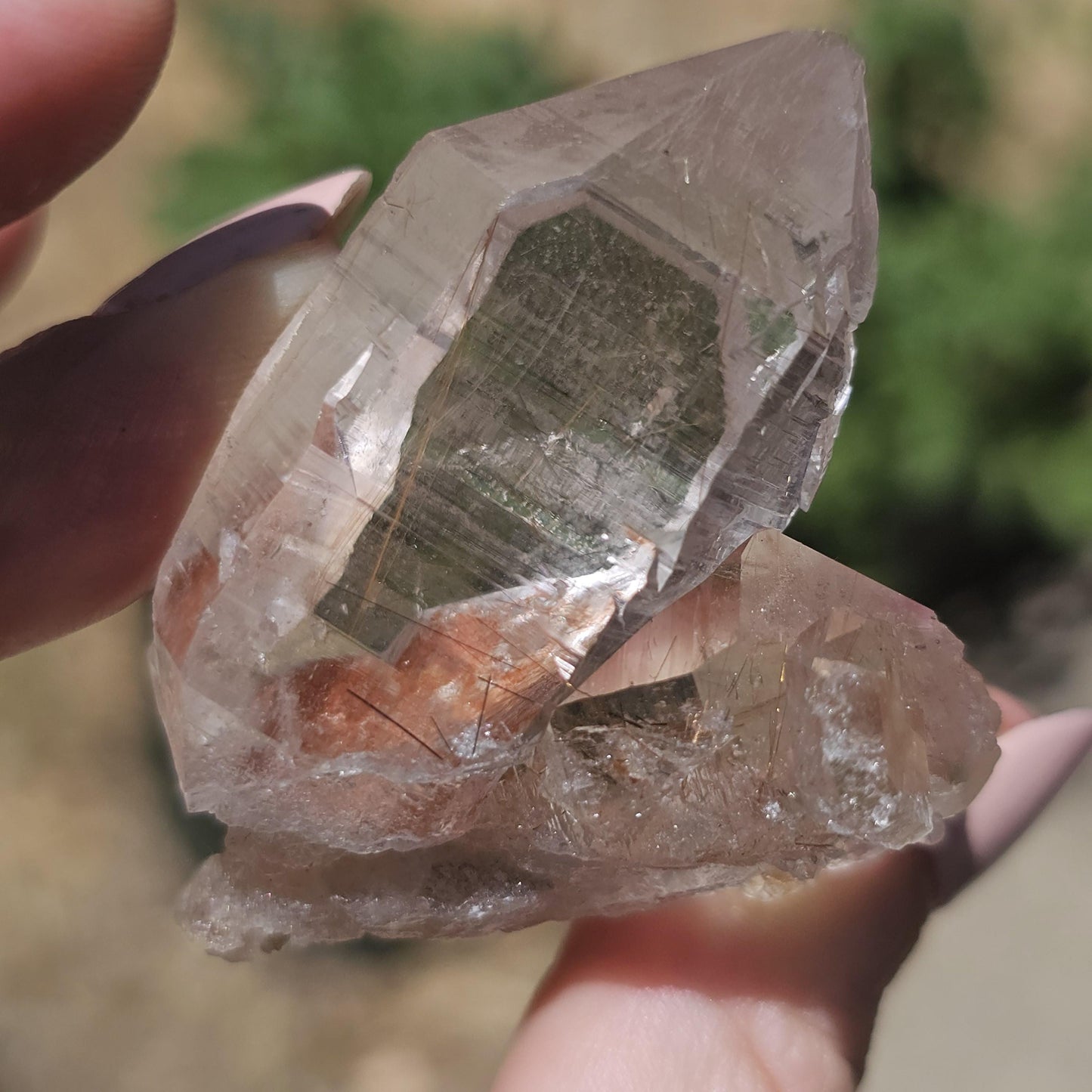 Clear Himalayan Quartz Point with Rutile ~ New Find High Quality