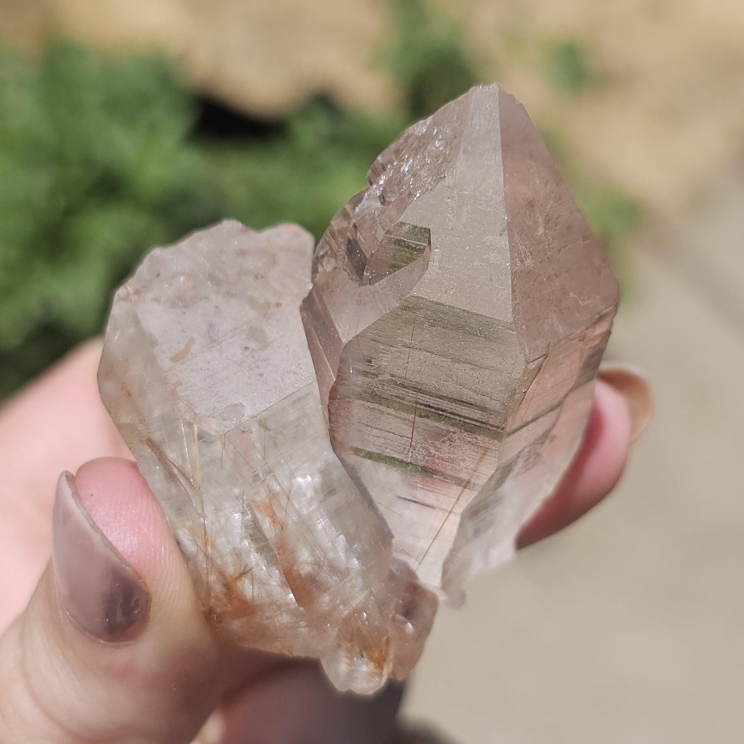 Clear Himalayan Quartz Point with Rutile ~ New Find High Quality