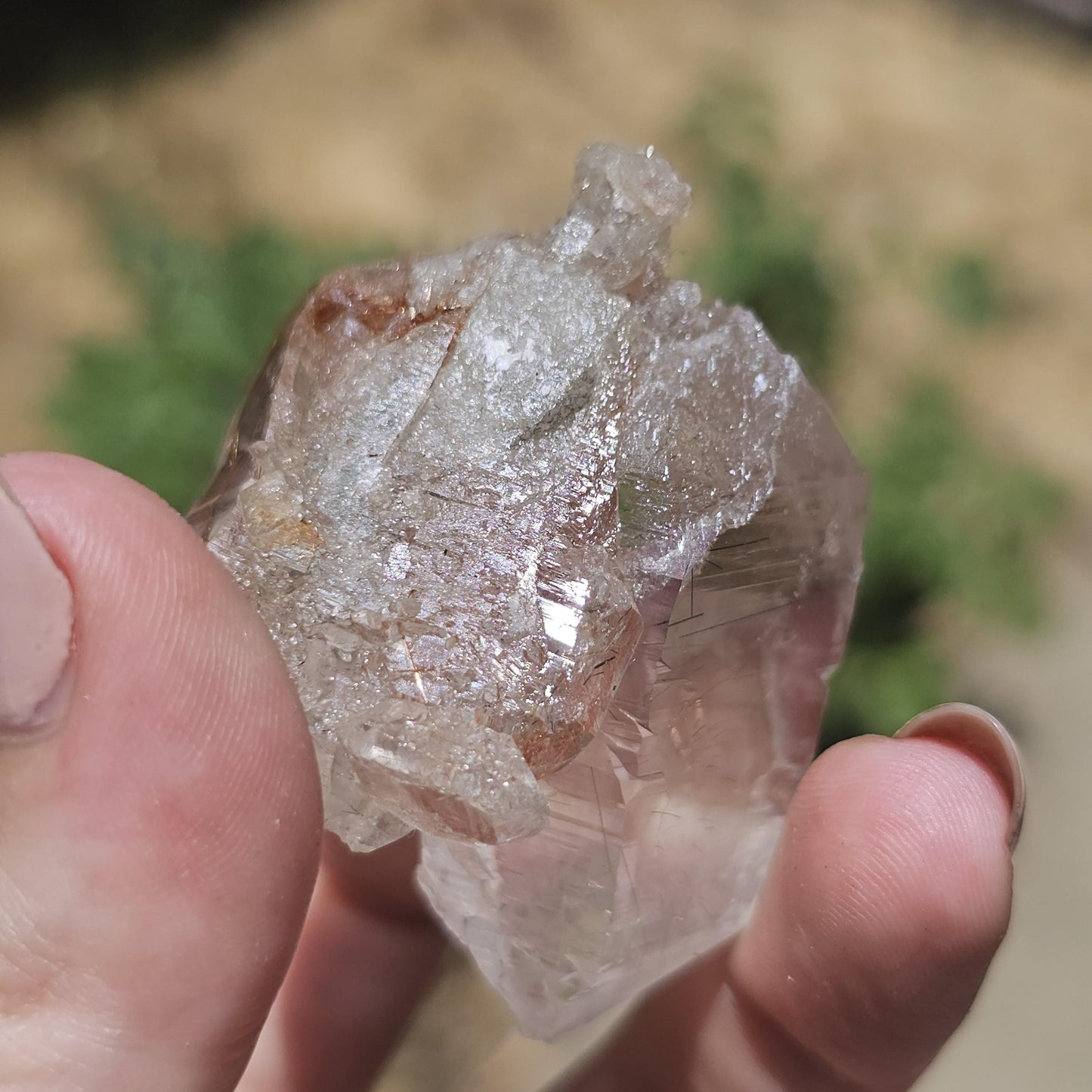Clear Himalayan Quartz Point with Rutile ~ New Find High Quality
