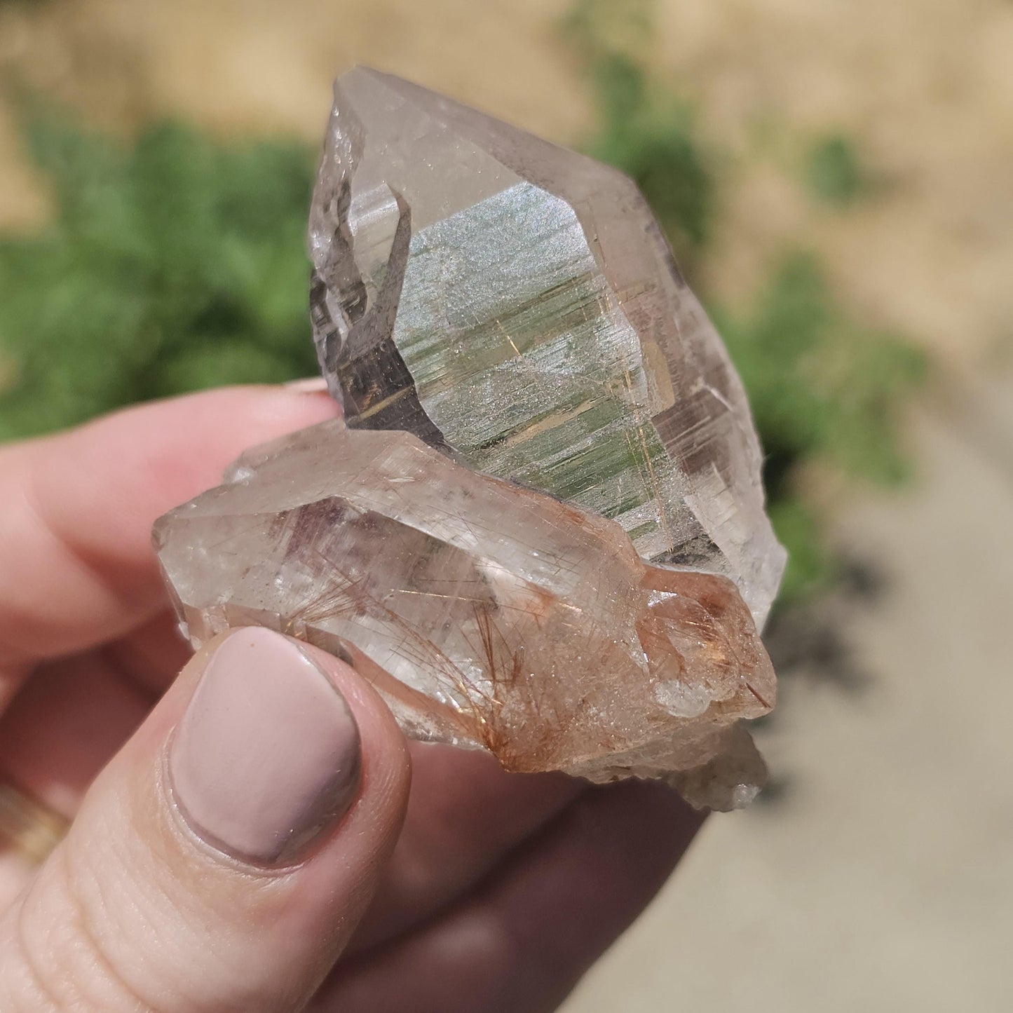 Clear Himalayan Quartz Point with Rutile ~ New Find High Quality