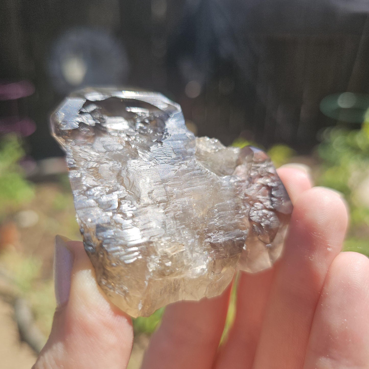 California Smokey Quartz Scepter Specimen: Double Terminated Crystal