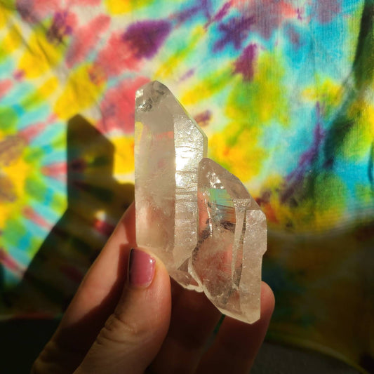 Stunning Ultra Clear DT Quartz Specimen | Tabular and Twinned <100