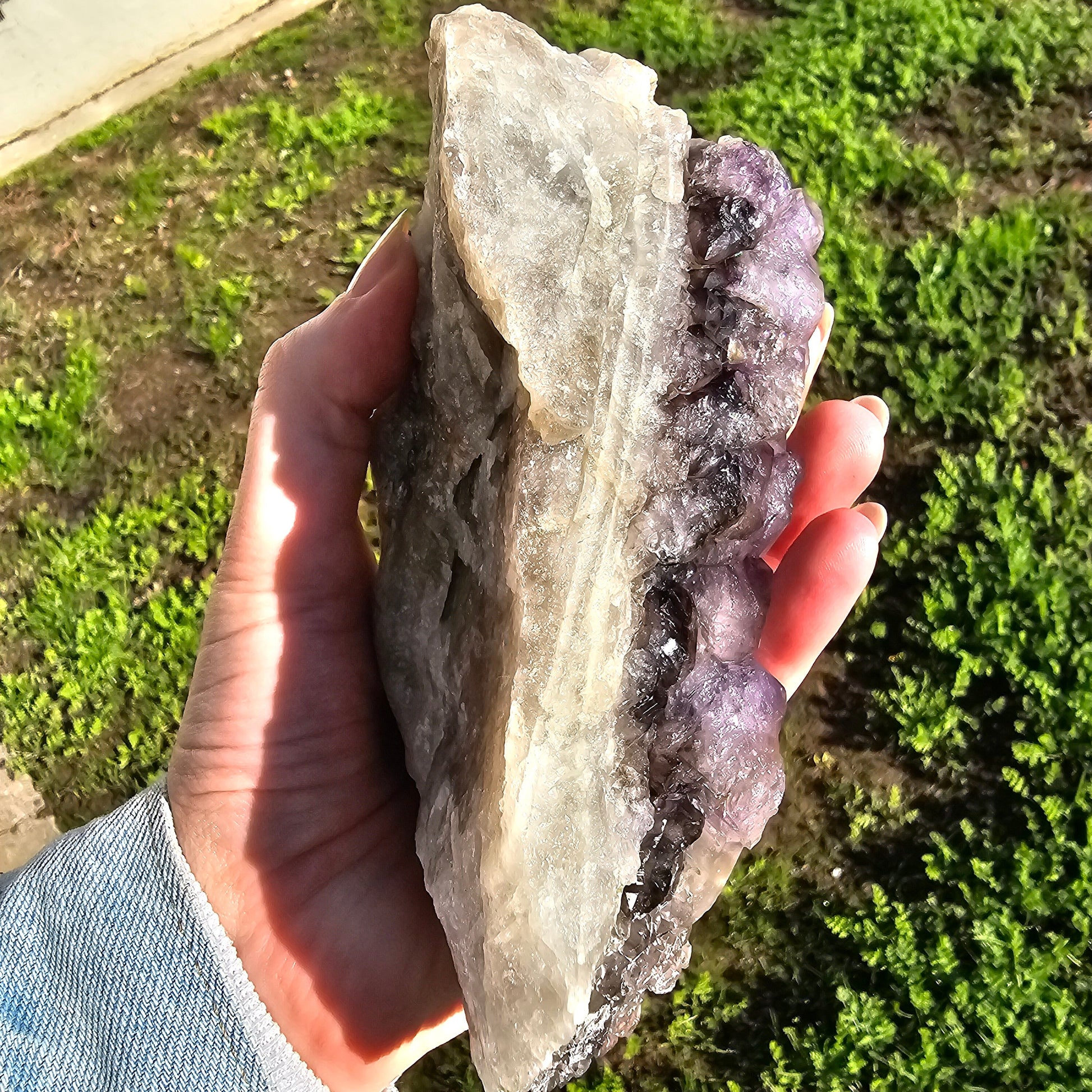 XL Montana Smoky Amethyst, Rare Elestial Quartz, USA Crystals, On Matrix, Cabinet Sized, Little Gem Mine Stunning Collector Specimen