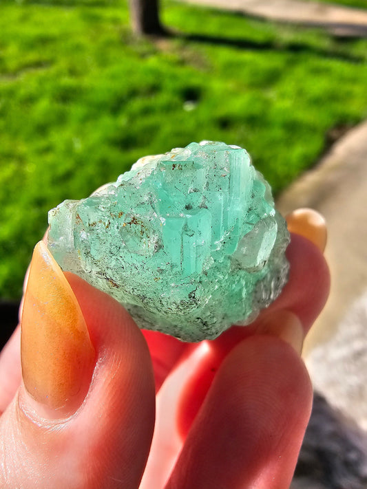 16g Emerald Crystal, Columbia, Muzo Mine, Ethical Direct Sourcing, Raw Rare Minerals, Collection Specimen, Green Emerald Beryl Gemstone