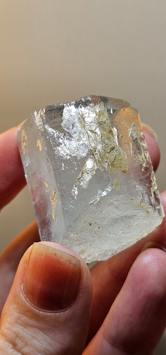 Gorgeous Aquamarine Beryl, 37g Blue Aqua, Silver Mica, Terminated Raw Crystal, High Grade, Baby Blue, Collection, Gemstone, Beryl Specimen