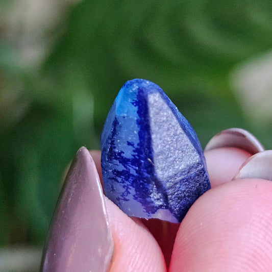 Afghanite Crystal, with Azurite Inclusions, 10ct Rare Raw Gemstone