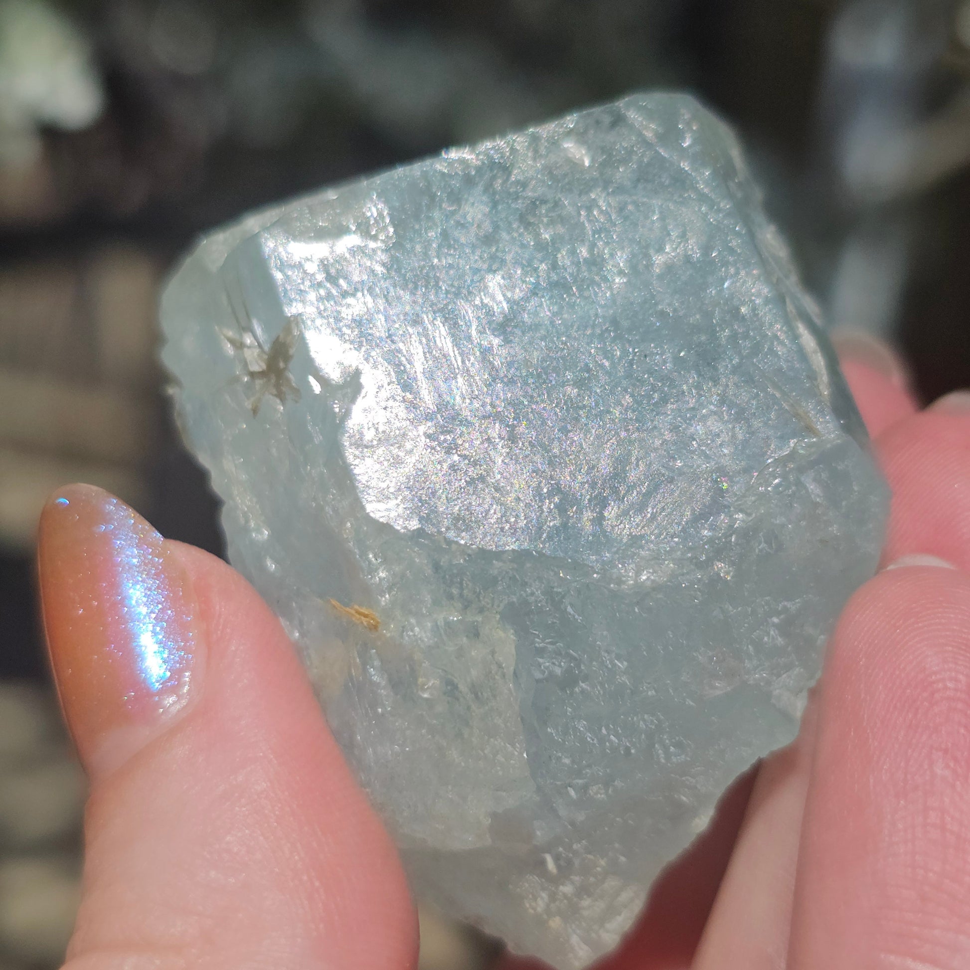 Aquamarine w Silver Muscovite