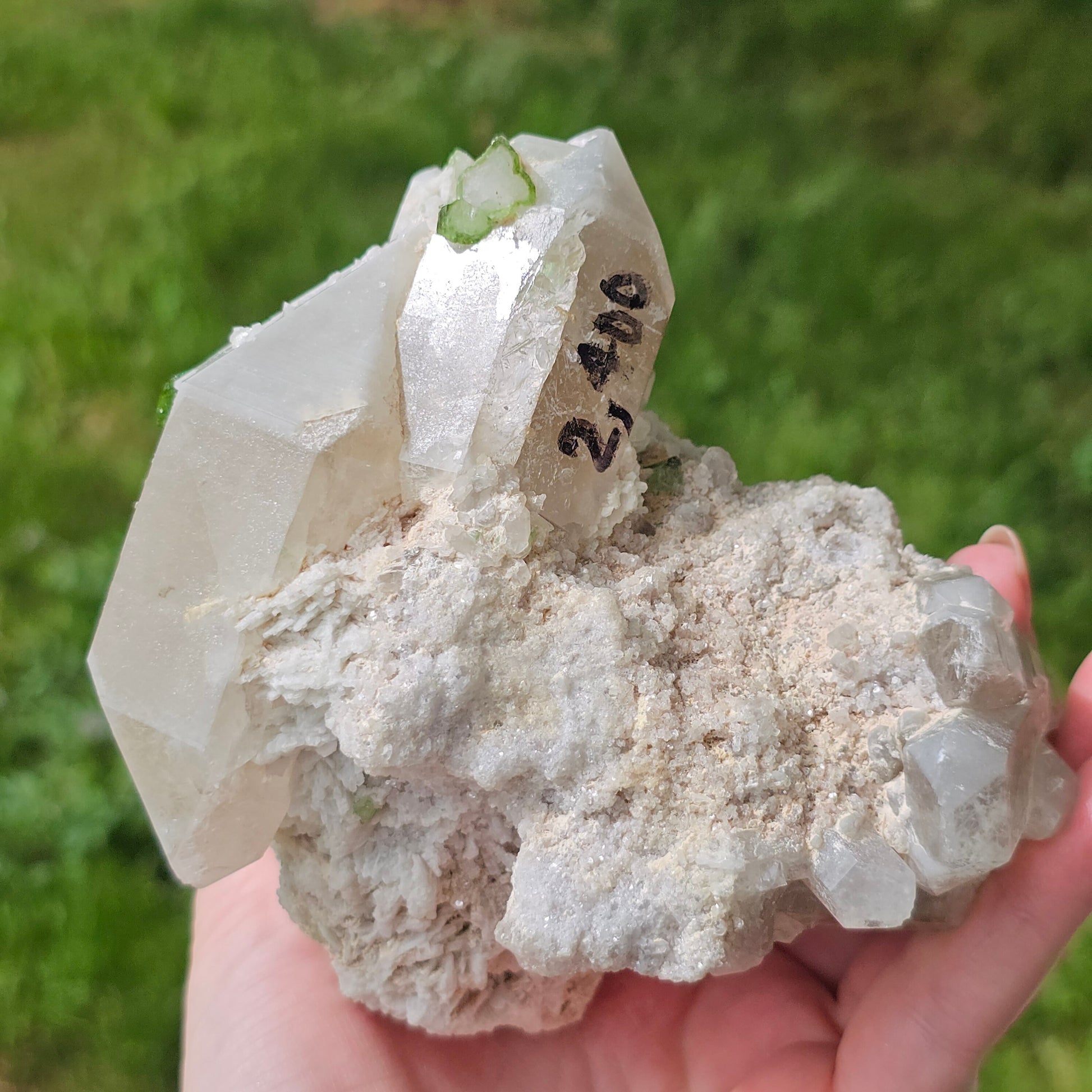 RESERVED ~ XL Cabinet Crystal ~ Green Tourmaline / Verdellite Elbaite on Quartz