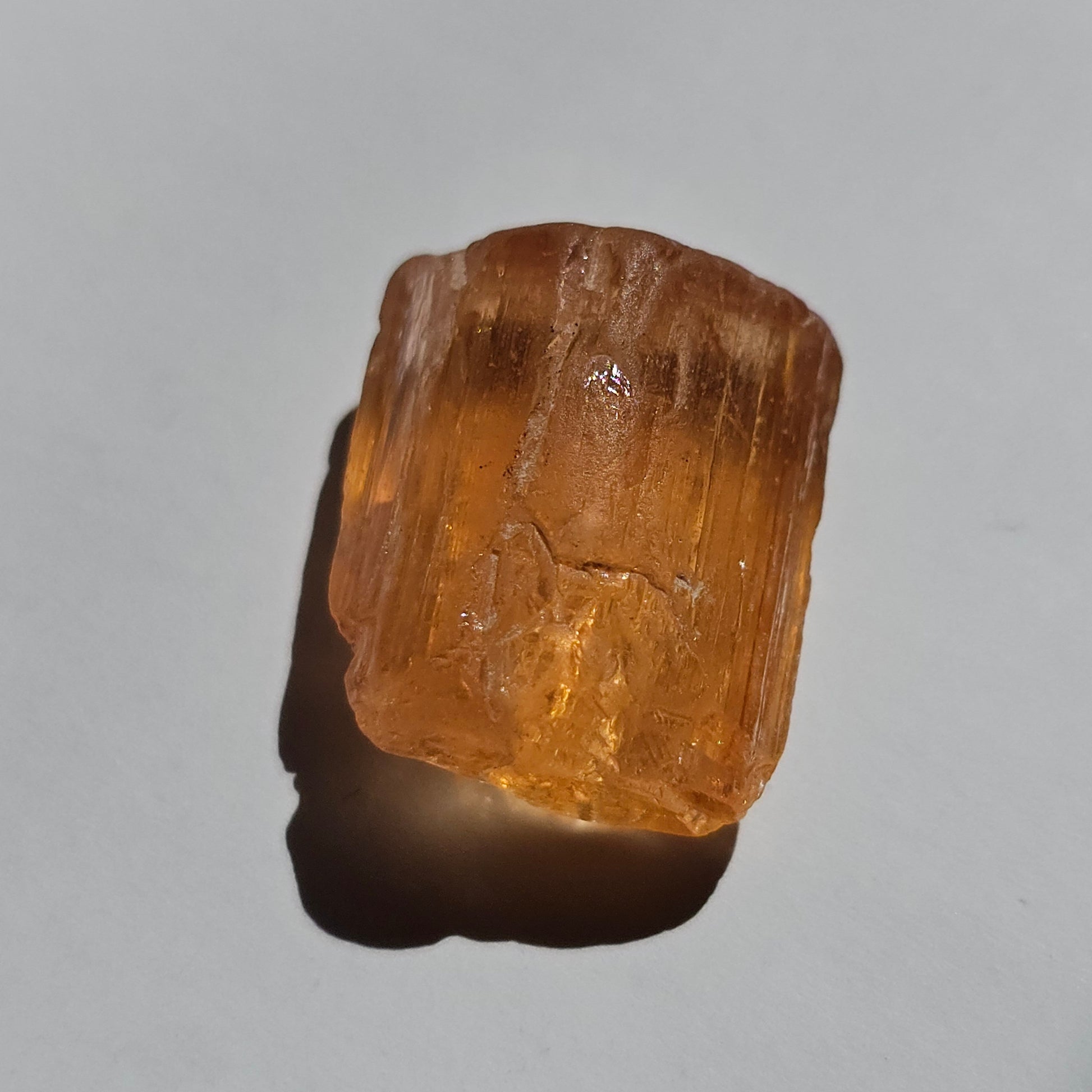 Imperial Topaz Gem, Ouro Preto Brazil, 20ct, Old Stock