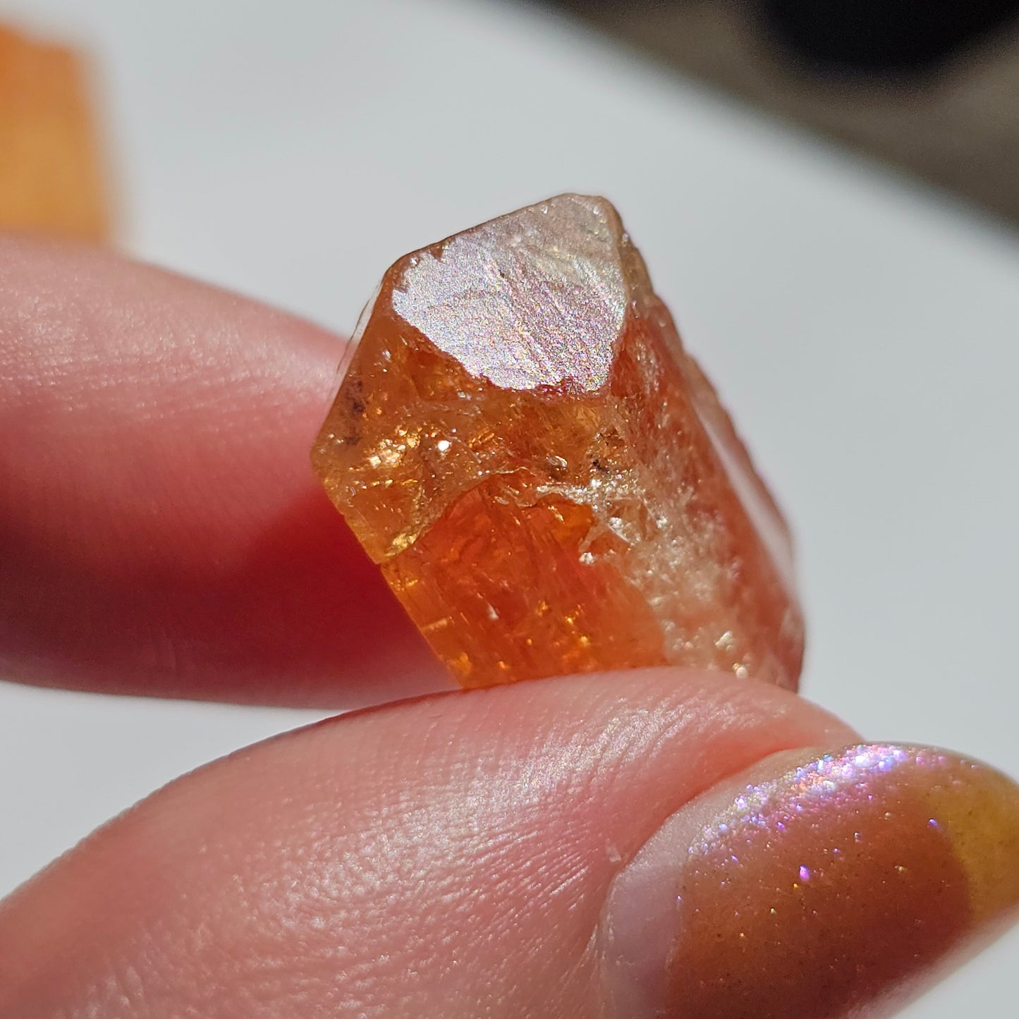 Large Imperial Topaz Gem, Ouro Preto Brazil, 24.4ct, Old Stock