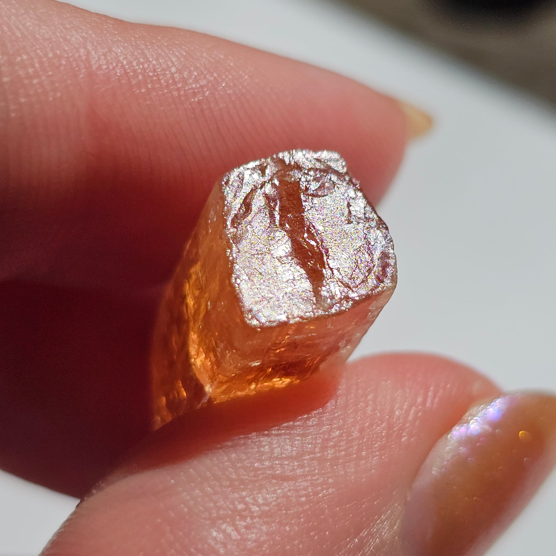 Large Imperial Topaz Gem, Ouro Preto Brazil, 24.4ct, Old Stock