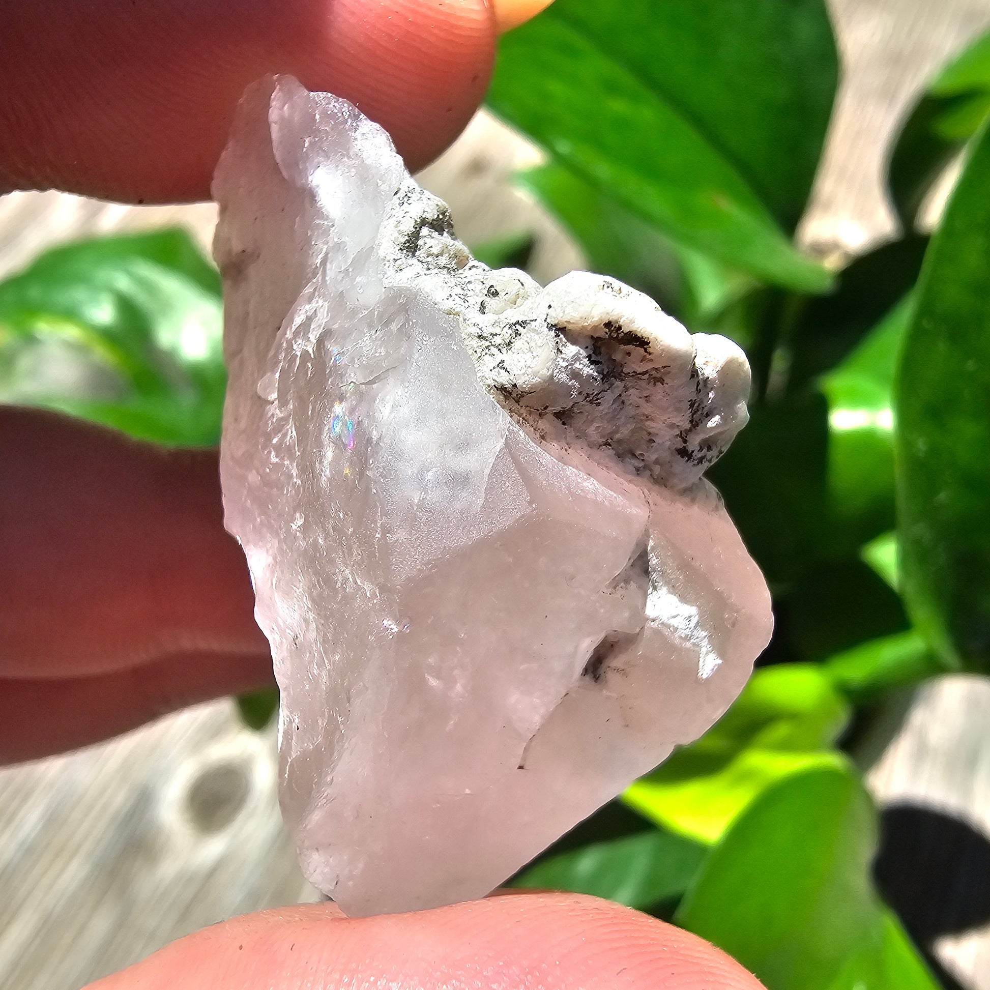 110ct Pink Morganite Crystal, Terminated Pale Pink Beryl, Raw Rare Mineral Specimen, Rough Morganite, Skardu Pakistan, w Quartz Association