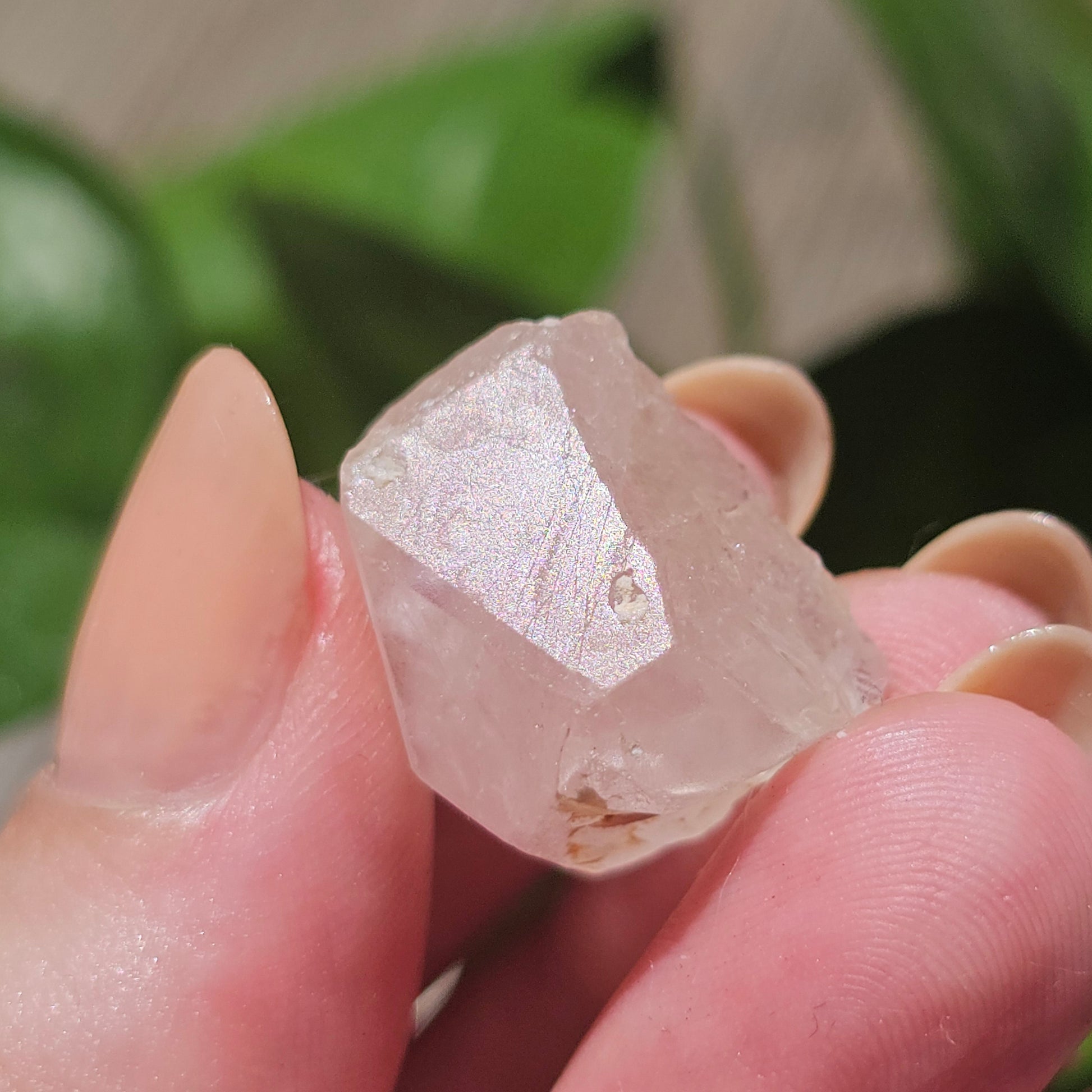 36ct Pink Morganite Crystal, Terminated Pale Pink Beryl, Raw Rare Mineral Specimen, Rough Morganite, Skardu Pakistan, Chunky Pocket Stone
