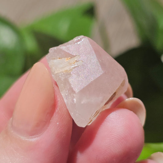 36ct Pink Morganite Crystal, Terminated Pale Pink Beryl, Raw Rare Mineral Specimen, Rough Morganite, Skardu Pakistan, Chunky Pocket Stone