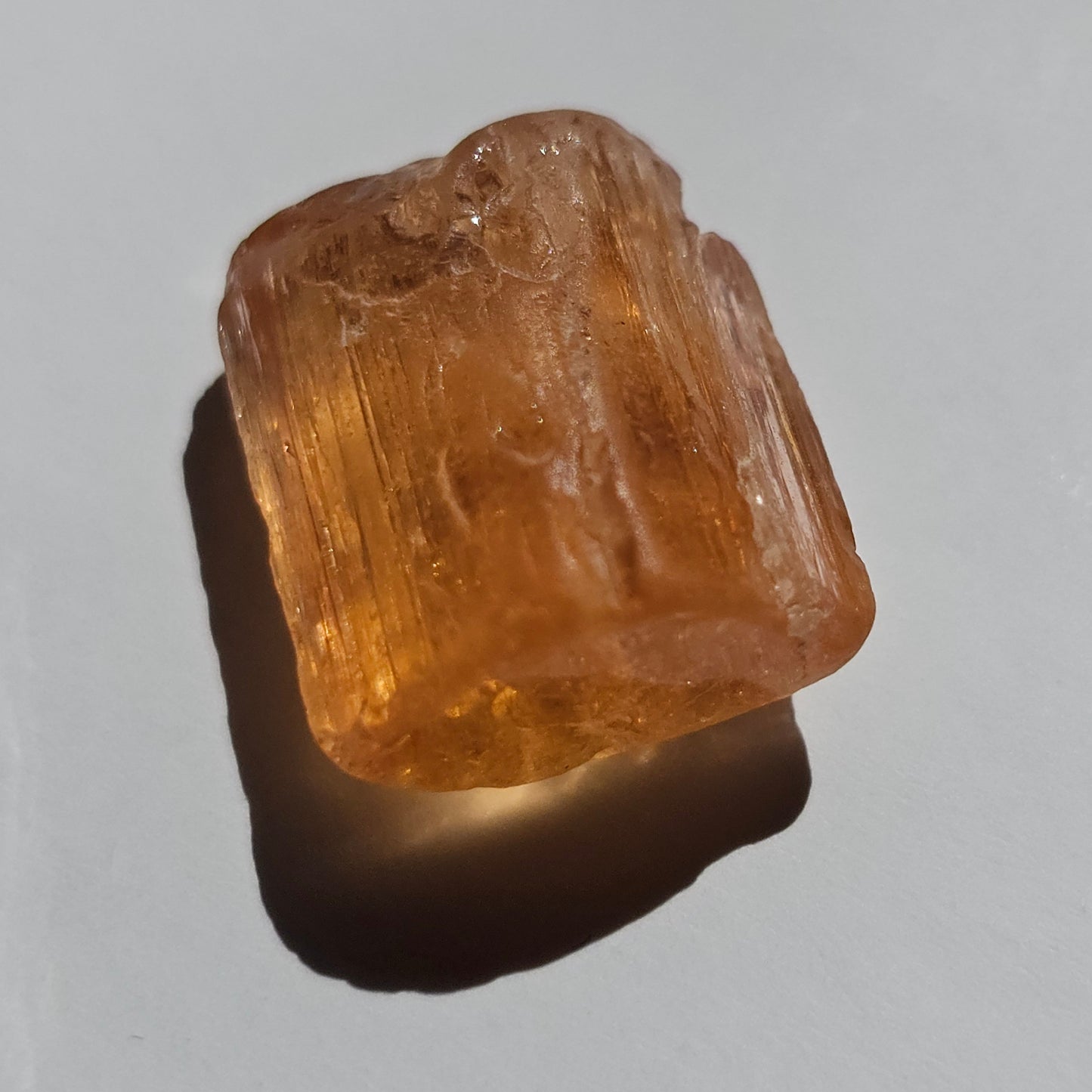 Imperial Topaz Gem, Ouro Preto Brazil, 20ct, Old Stock