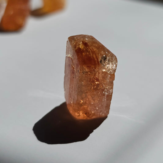 Large Imperial Topaz Gem, Ouro Preto Brazil, 24.4ct, Old Stock