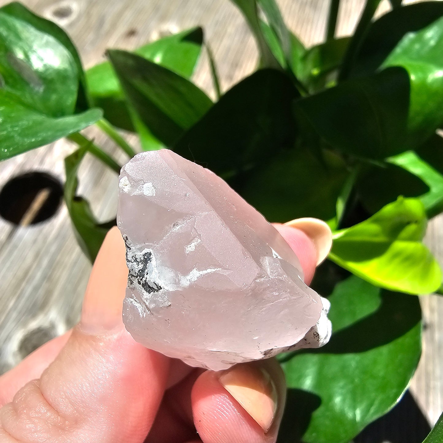 110ct Pink Morganite Crystal, Terminated Pale Pink Beryl, Raw Rare Mineral Specimen, Rough Morganite, Skardu Pakistan, w Quartz Association