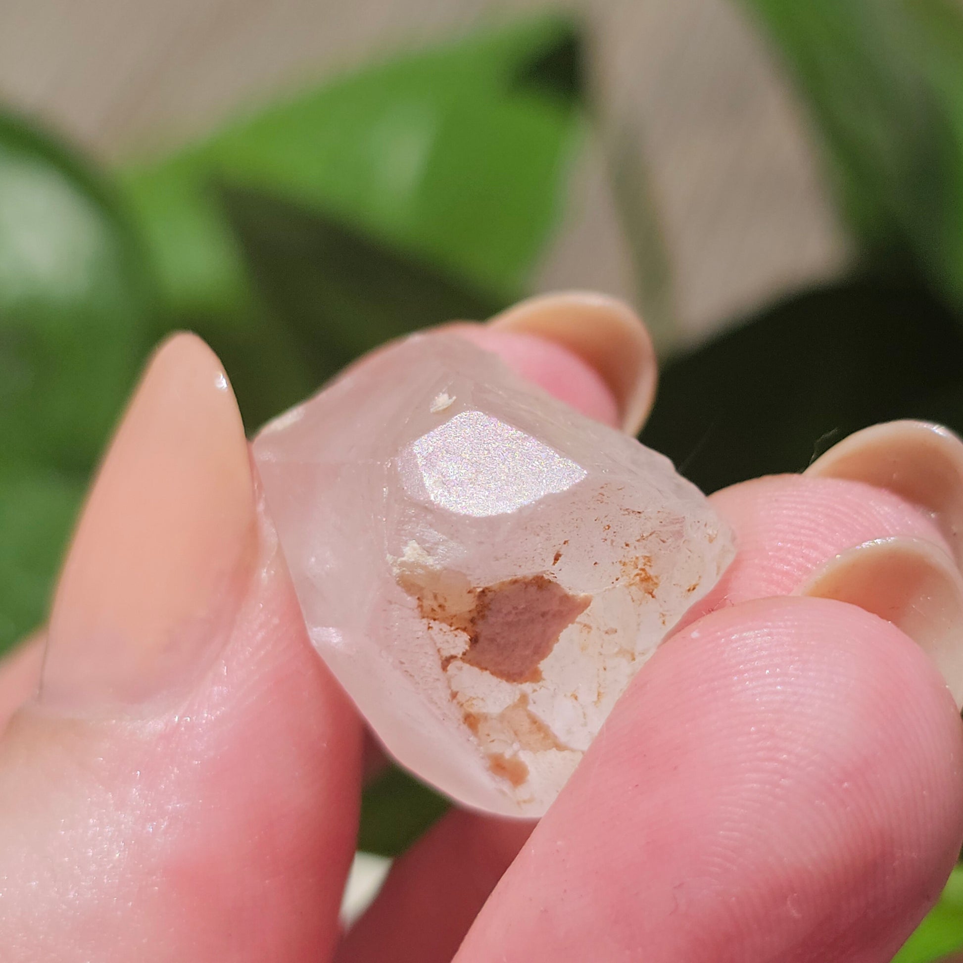 36ct Pink Morganite Crystal, Terminated Pale Pink Beryl, Raw Rare Mineral Specimen, Rough Morganite, Skardu Pakistan, Chunky Pocket Stone