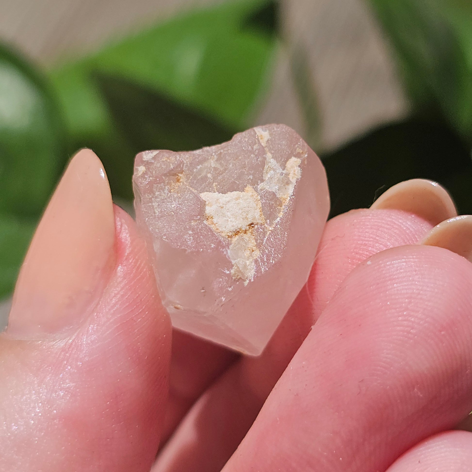 36ct Pink Morganite Crystal, Terminated Pale Pink Beryl, Raw Rare Mineral Specimen, Rough Morganite, Skardu Pakistan, Chunky Pocket Stone
