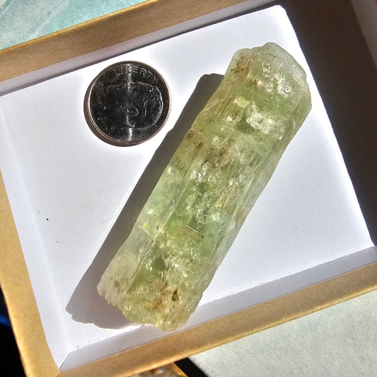 Heliodor Beryl ~ Etched Rare Raw Crystal Specimen, 25g Old Stock Padre Paraiso