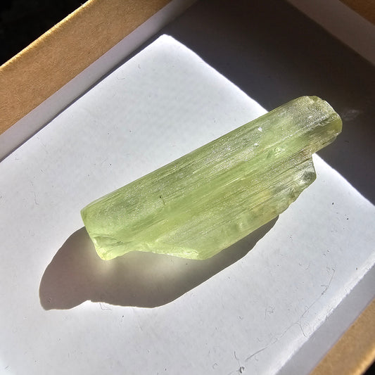 Heliodor Beryl, Tabby Rare Raw Crystal Specimen, 7.9g Old Stock Padre Paraiso Material