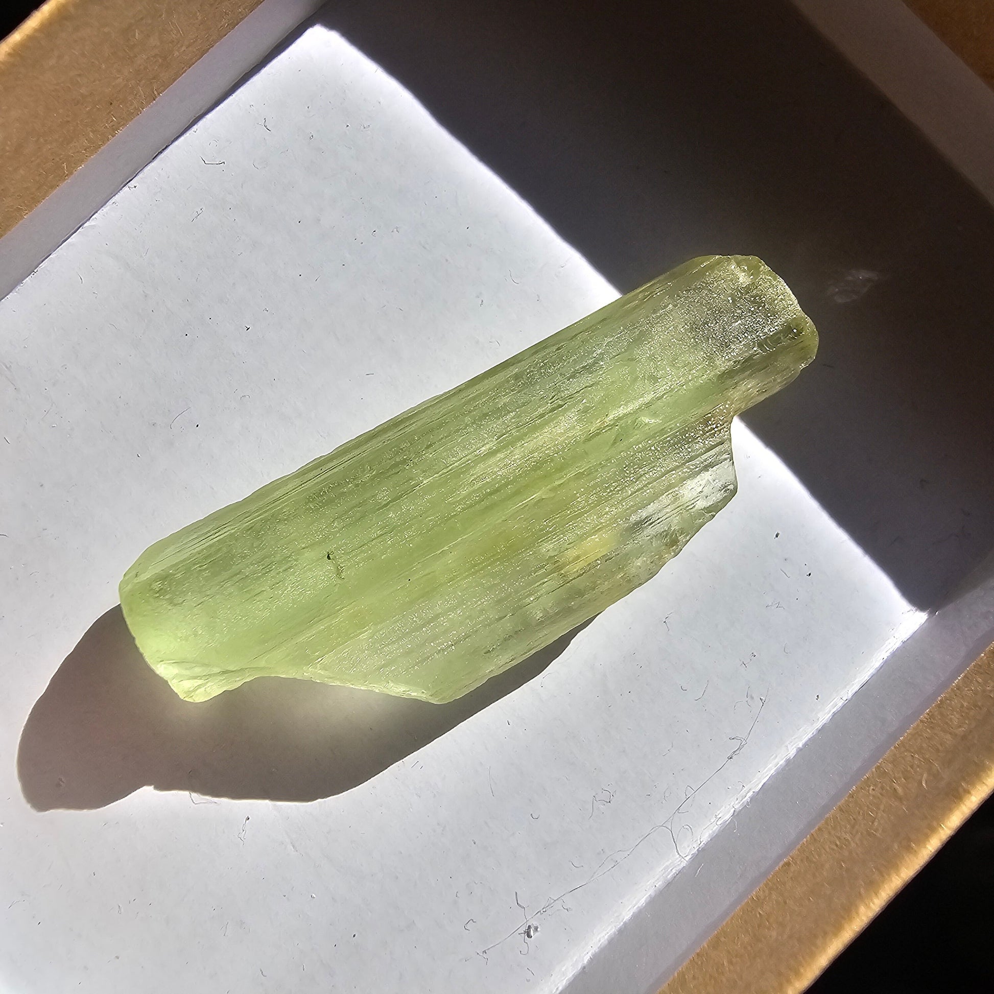 Heliodor Beryl, Tabby Rare Raw Crystal Specimen, 7.9g Old Stock Padre Paraiso Material