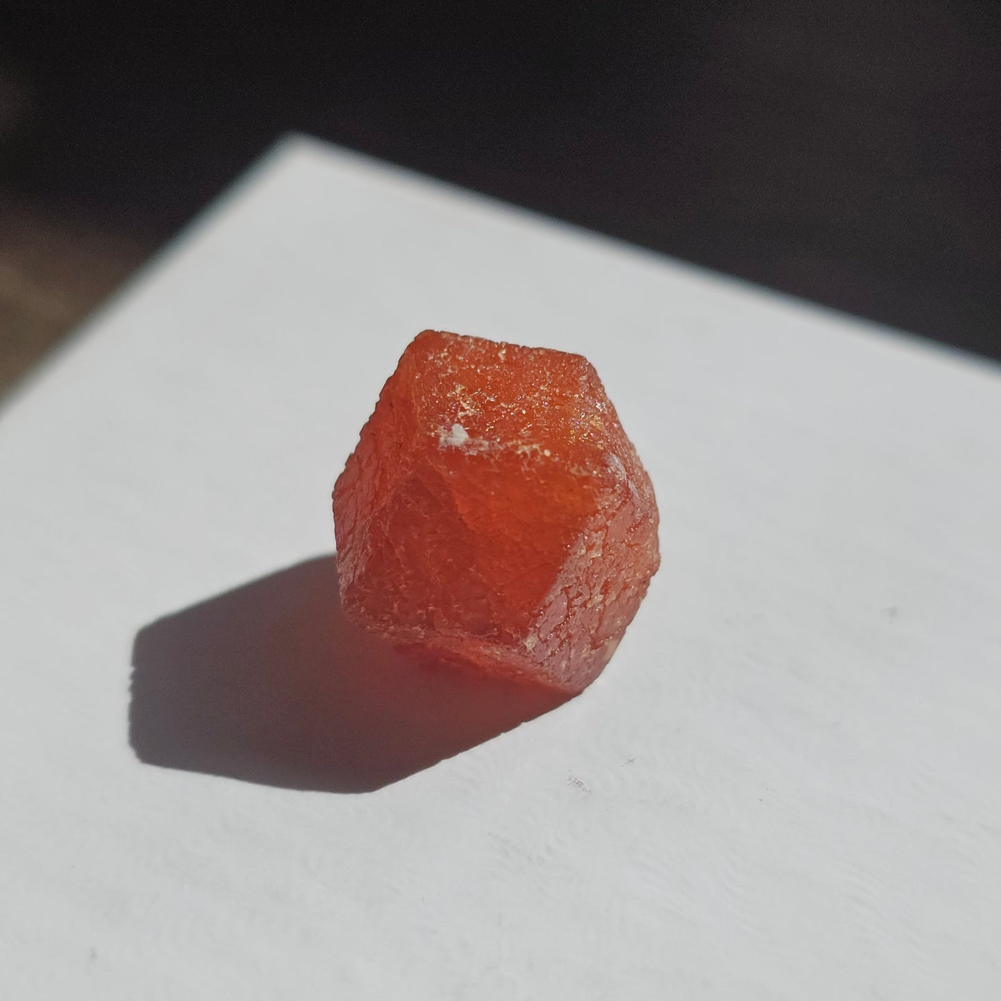 RARE Orange Garnet, 25ct Floater, Old Stock from Nigeria, Well Formed, Snakeskin Pattern, Rich Deep Color, Collector Spessartine, Gem Grade