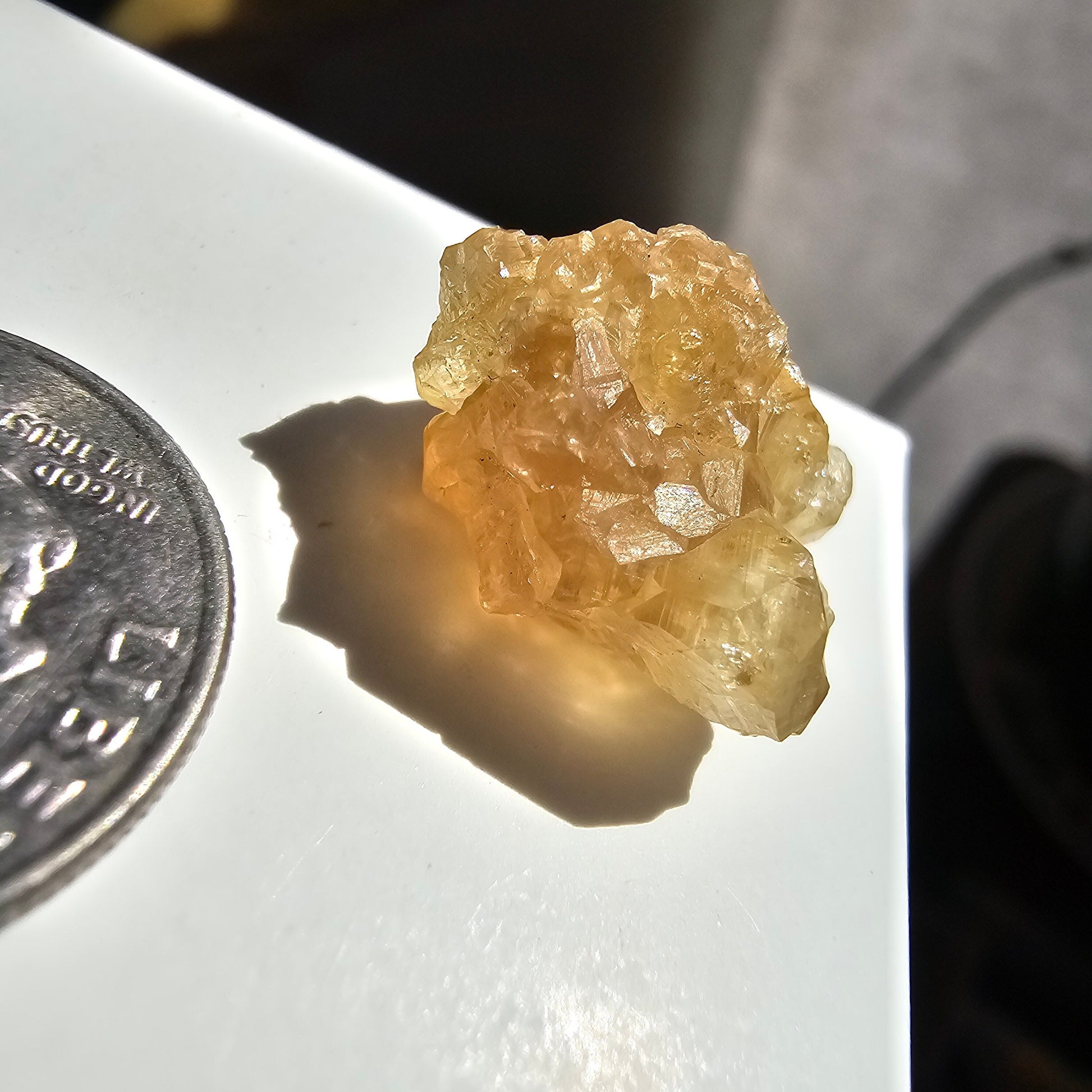 Gemmy Honey Garnet 15.3ct, Rare Hebei China Hessonite <100