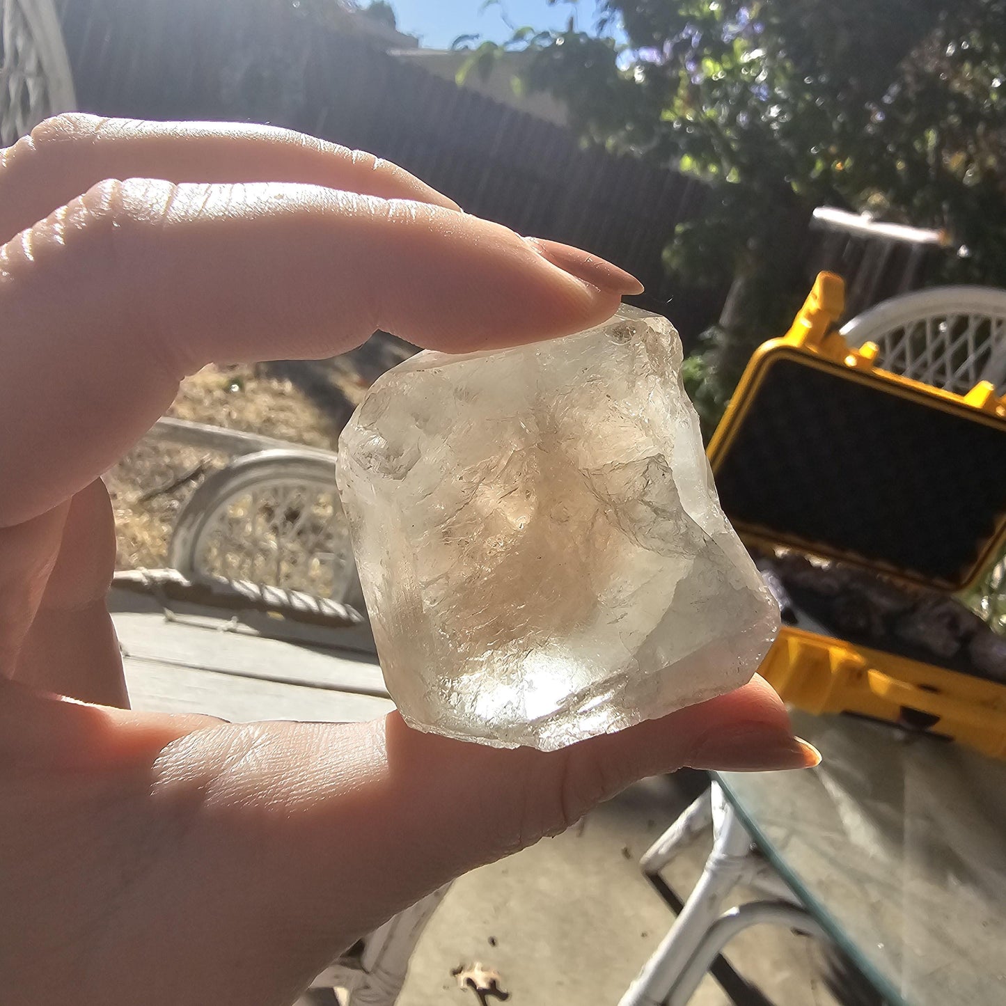 Topaz Crystal, Raw Stunning Bicolor Gem, New Find, Champagne and Faint Blue, High Luster, 143g Big Self Standing, Collector Mineral Specimen