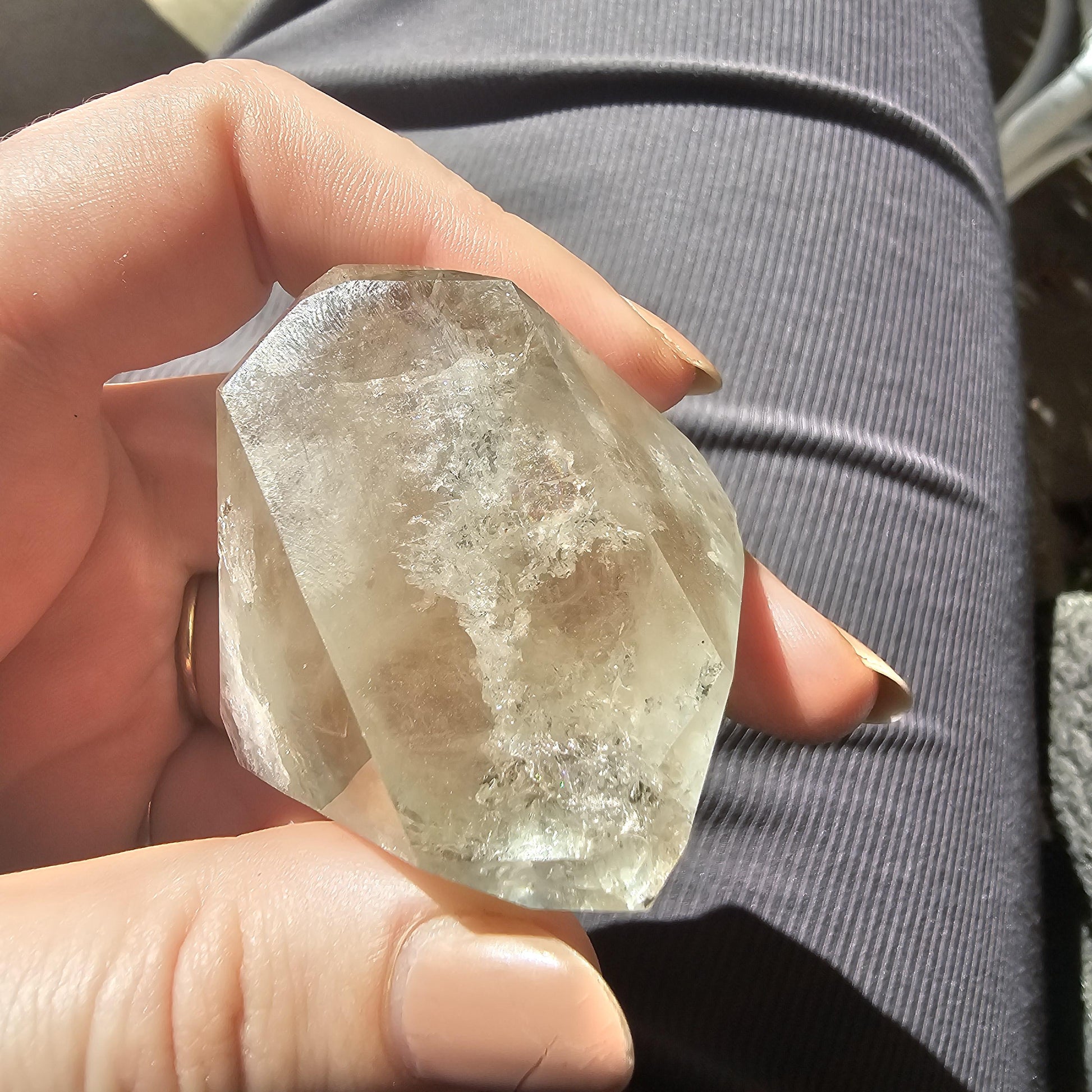 Topaz Crystal, Raw Stunning Bicolor Gem, New Find, Champagne and Faint Blue, High Luster, 143g Big Self Standing, Collector Mineral Specimen