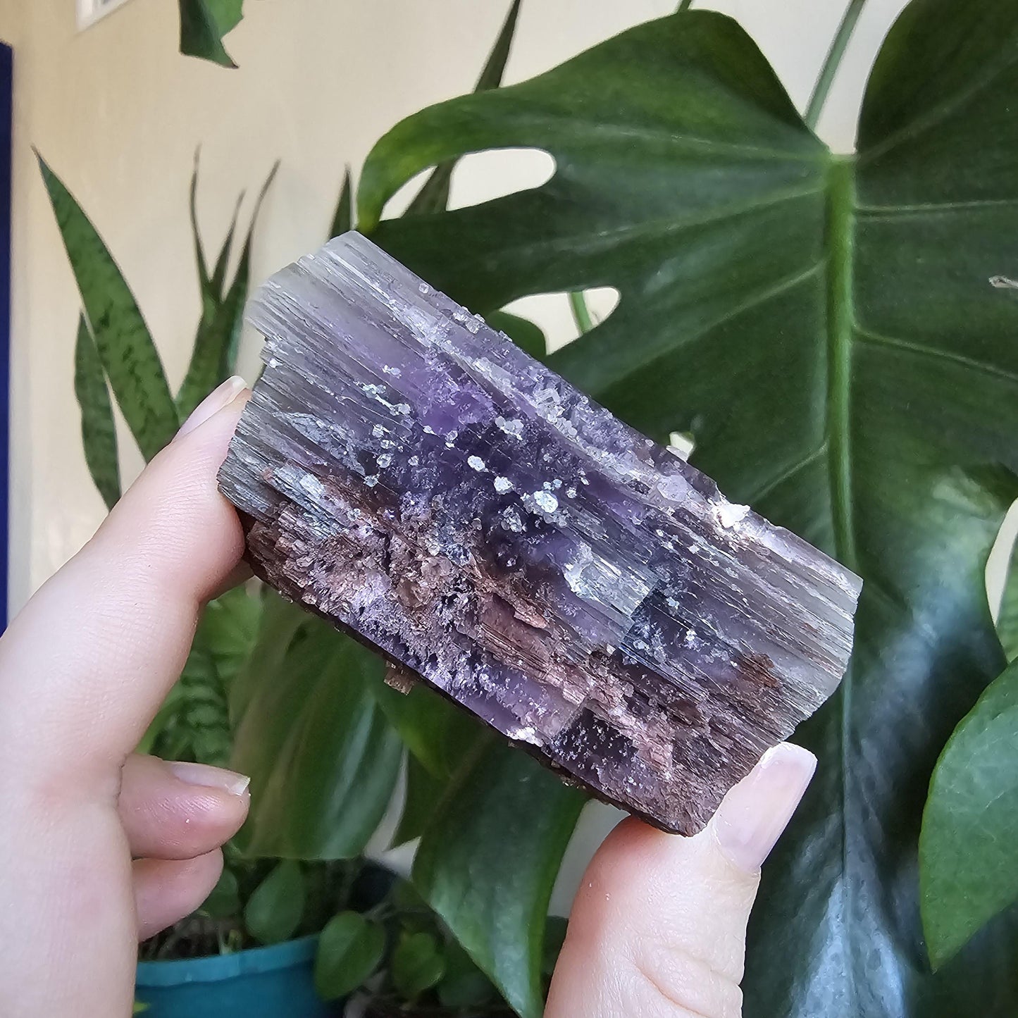 Purple Aragonite Double Terminated, from La Pesquera, Cuenca, Castile-La Mancha, Spain, 6.5cm