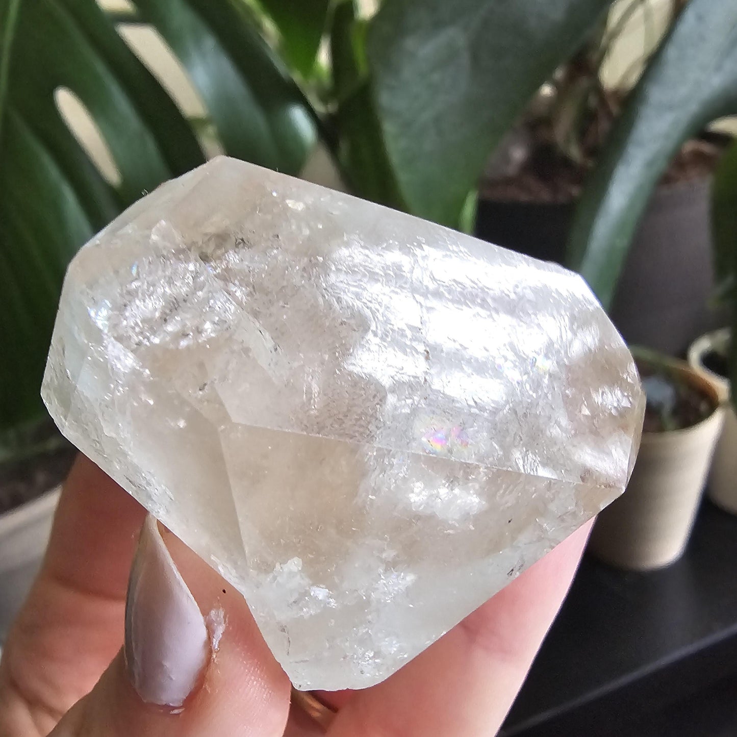 Topaz Crystal, Raw Stunning Bicolor Gem, New Find, Champagne and Faint Blue, High Luster, 143g Big Self Standing, Collector Mineral Specimen