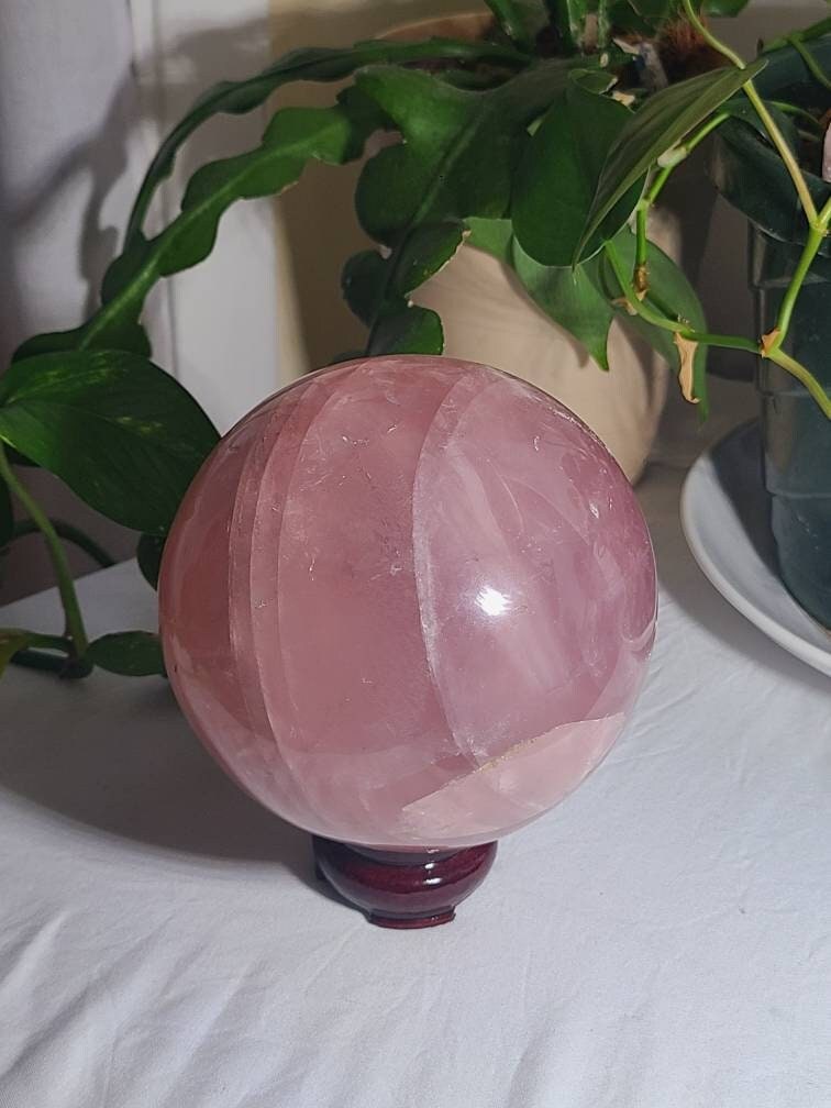 XL High Grade Star Rose Quartz Sphere