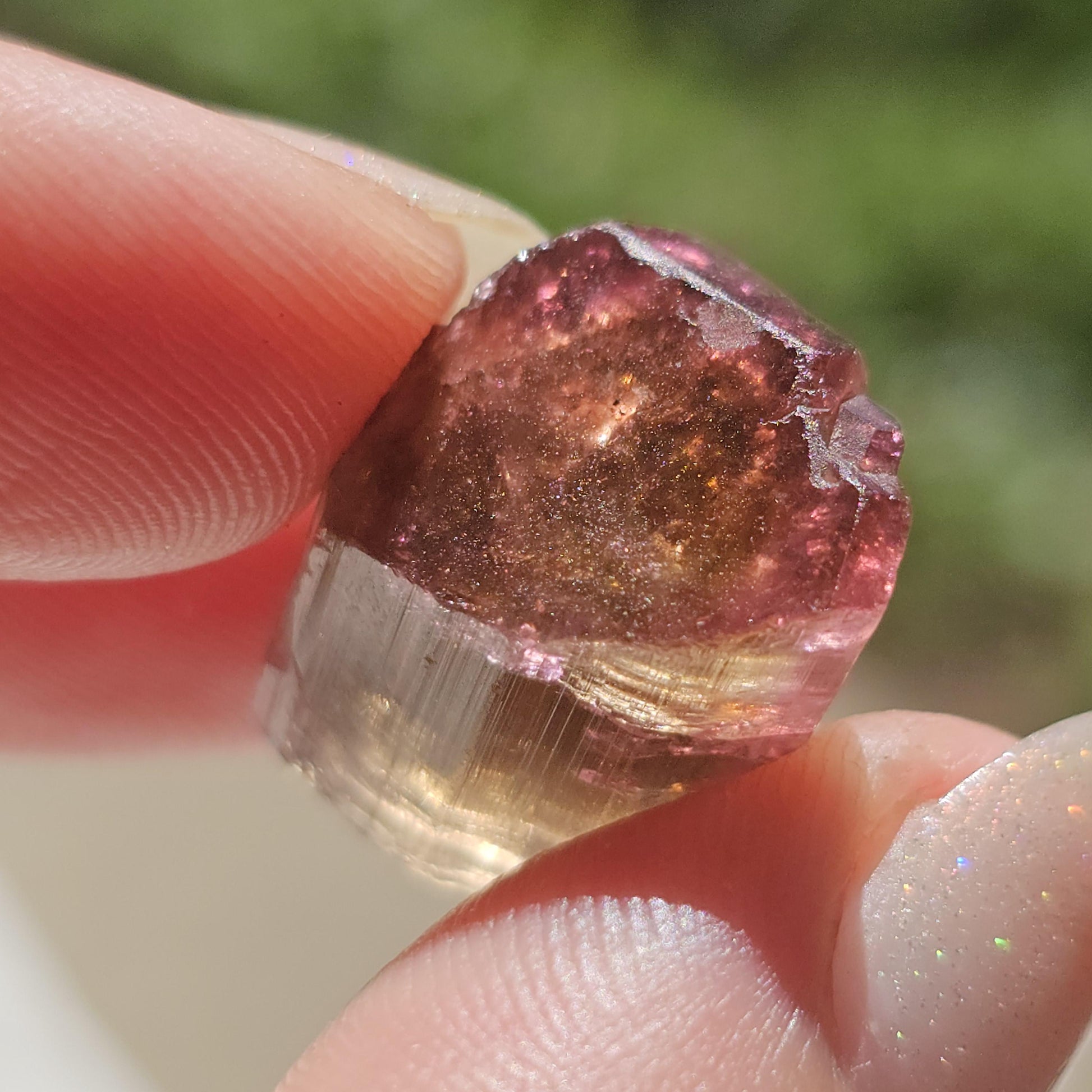 6g Elbaite Tourmaline Crystal Specimen from the Himalaya Mine, California