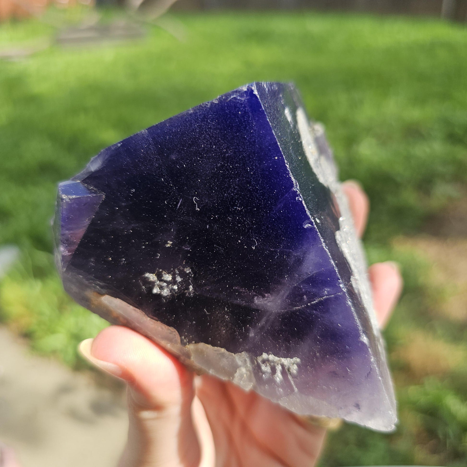 Unique Flourite Crystal w Quartz Druzy, New Find from Akwana Deposit, Nigeria