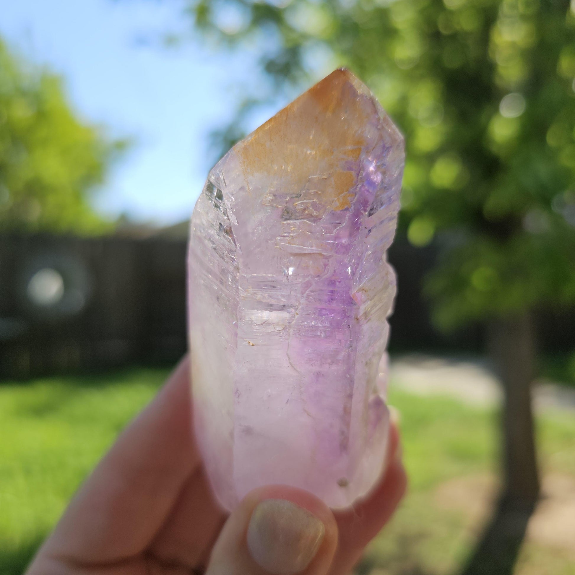 XL Vera Cruz Amethyst, Chunky Raw Point with Hematite