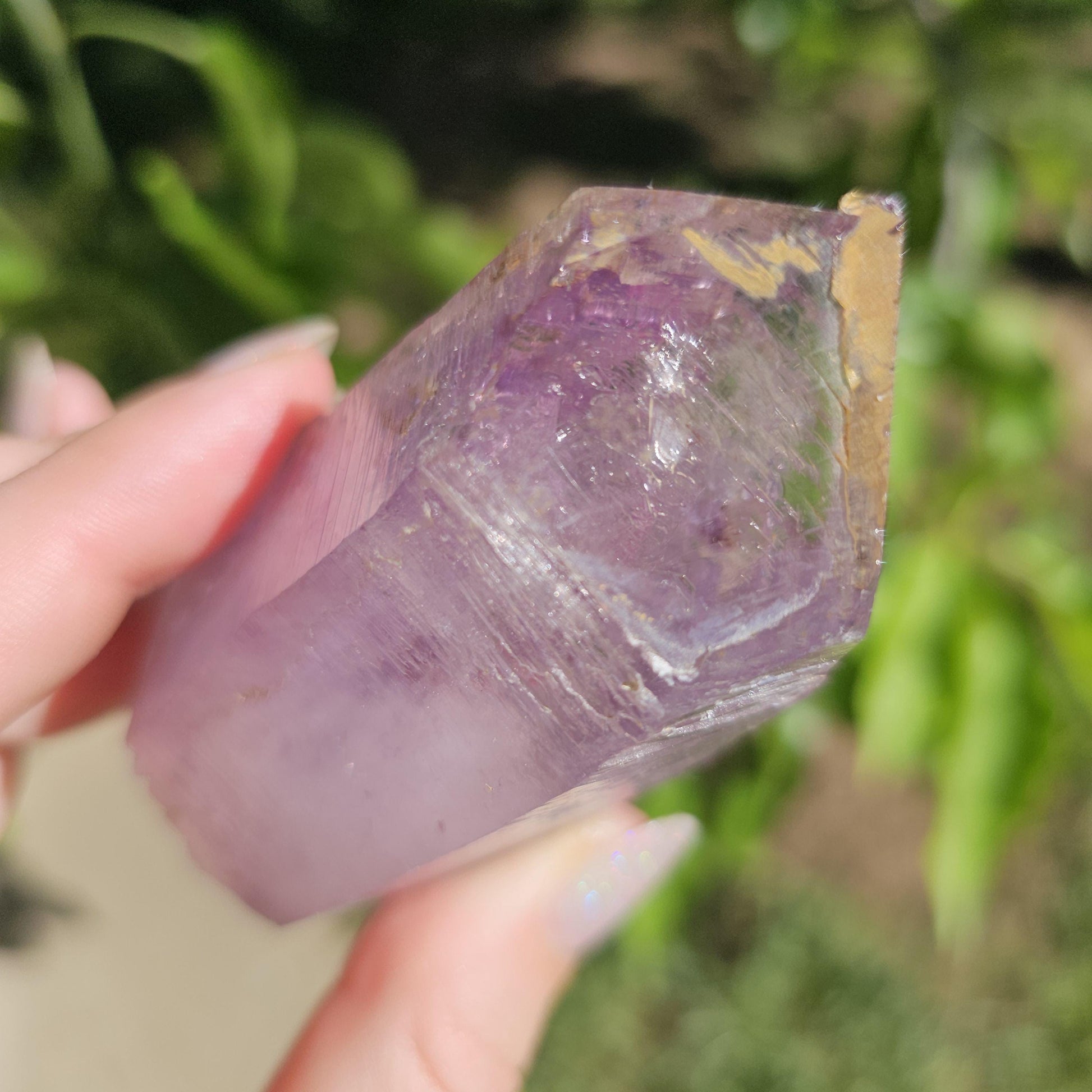XL Vera Cruz Amethyst, Chunky Raw Point with Hematite