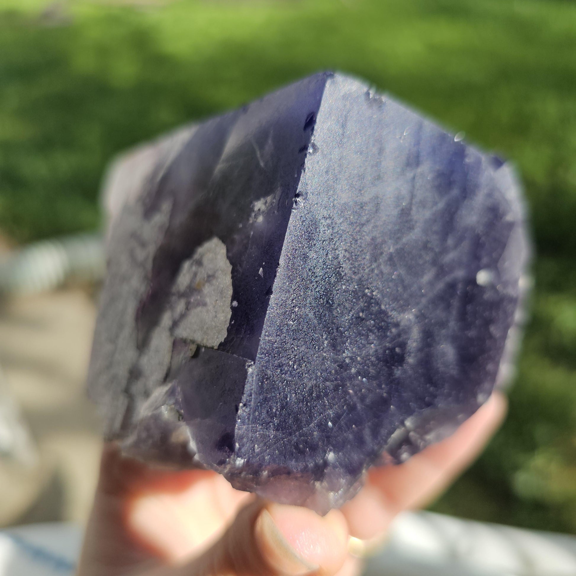Unique Flourite Crystal w Quartz Druzy, New Find from Akwana Deposit, Nigeria