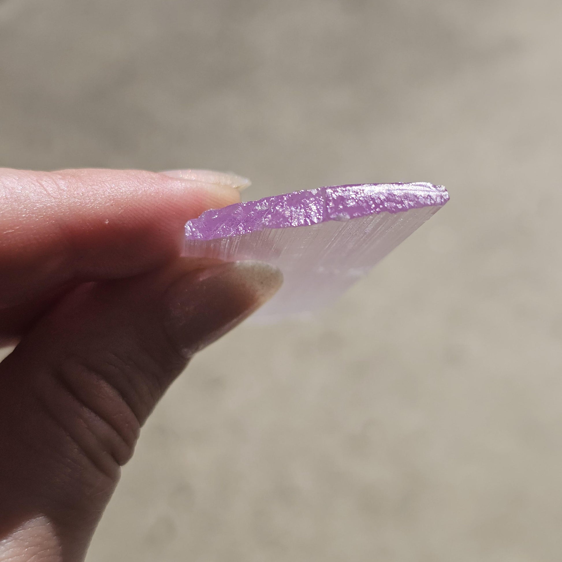 Extremely Tabular Spodumene var. Kunzite Crystal with DNA Helix Inclusion