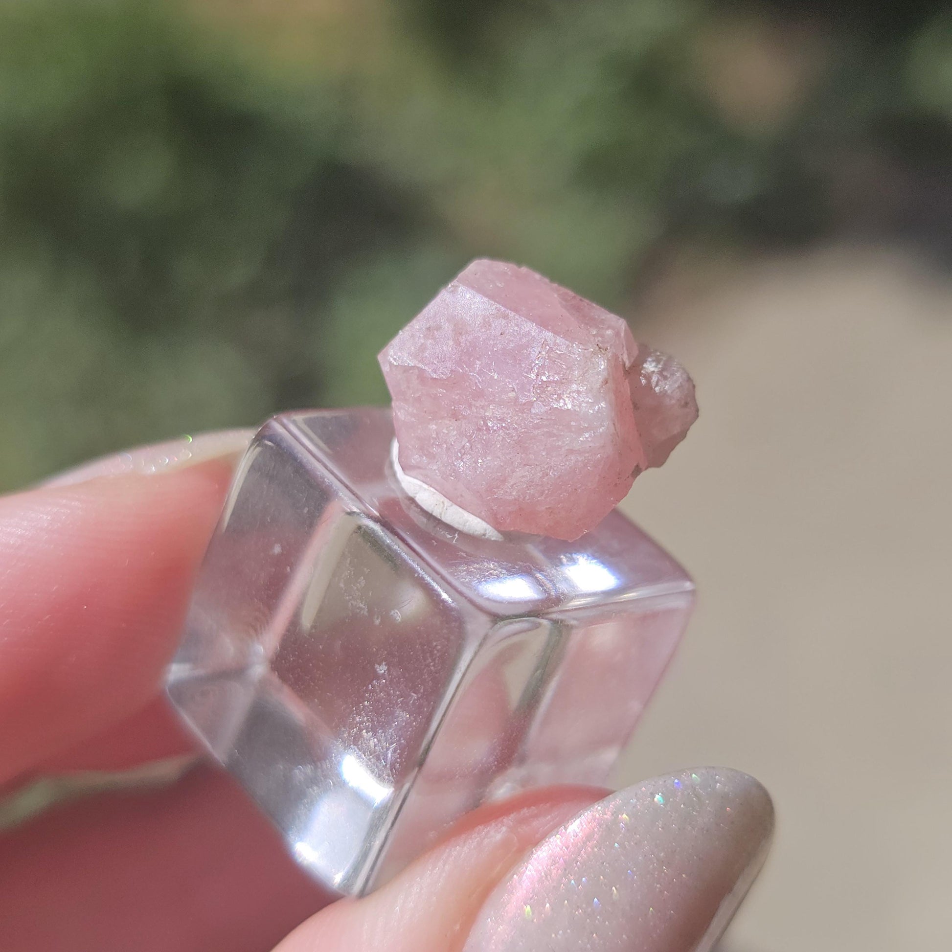 Baby Pink Garnet, Sierra de las Cruces, Mexico, New Stock 2024 Production, Lustrous Terminated, Grossular Floater, Colorful Rare Gemstone