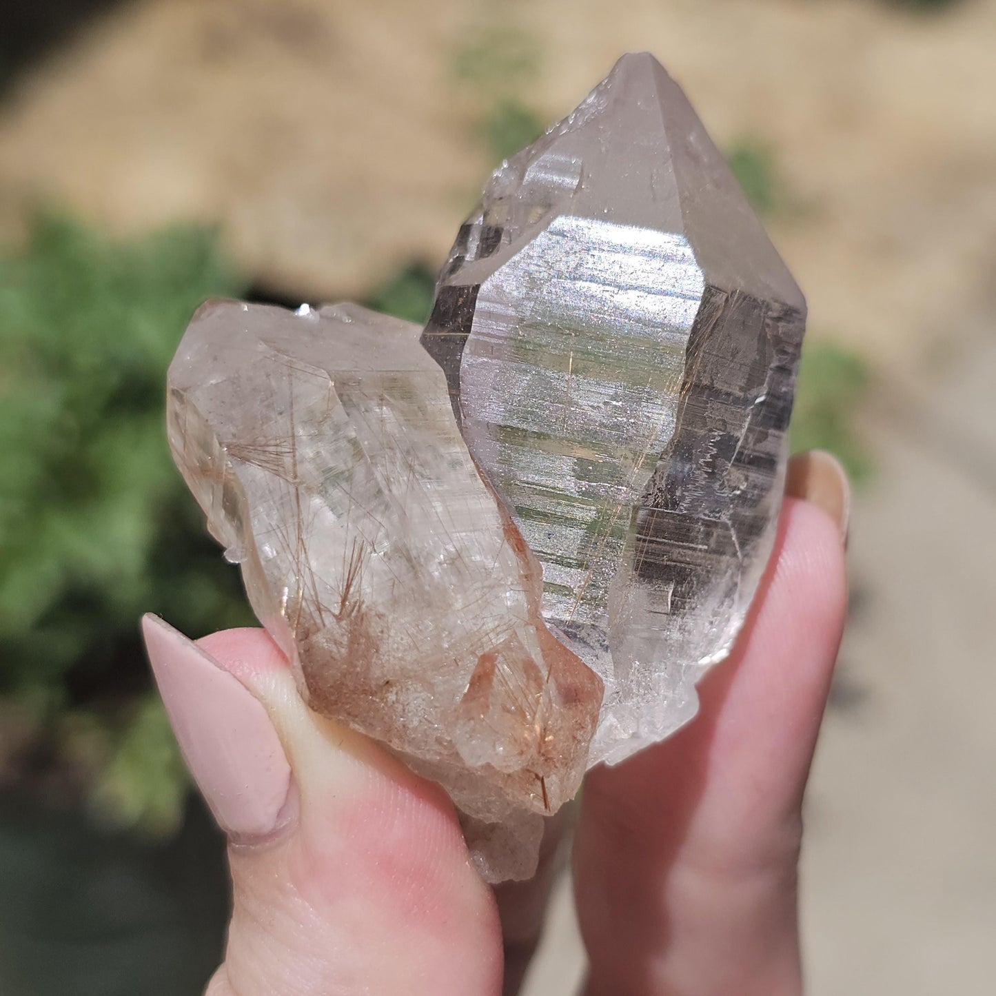 Clear Himalayan Quartz Point with Rutile ~ New Find High Quality