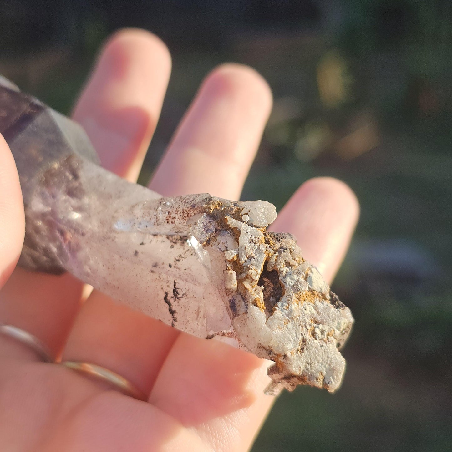 Shangaan Amethyst Scepter, Dendrites, Hematite Inclusions, Zimbabwe