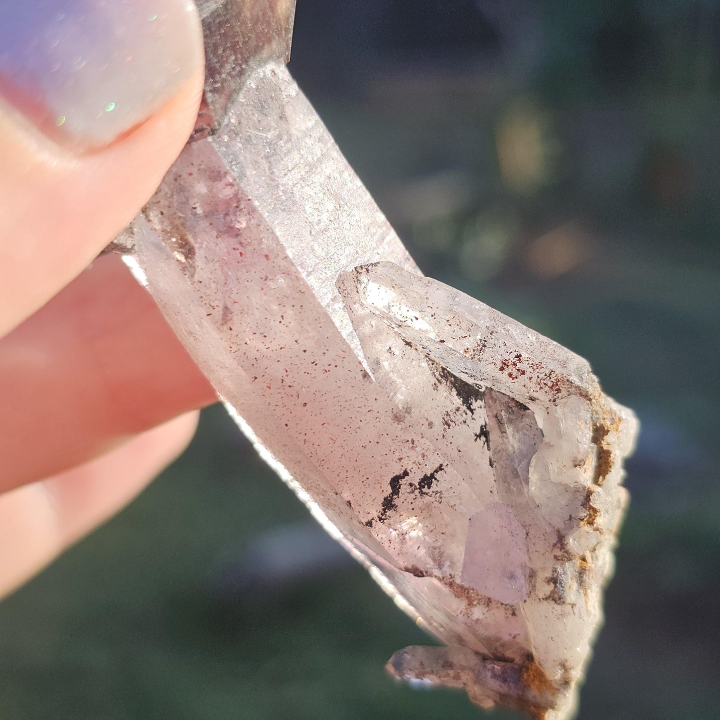 Shangaan Amethyst Scepter, Dendrites, Hematite Inclusions, Zimbabwe