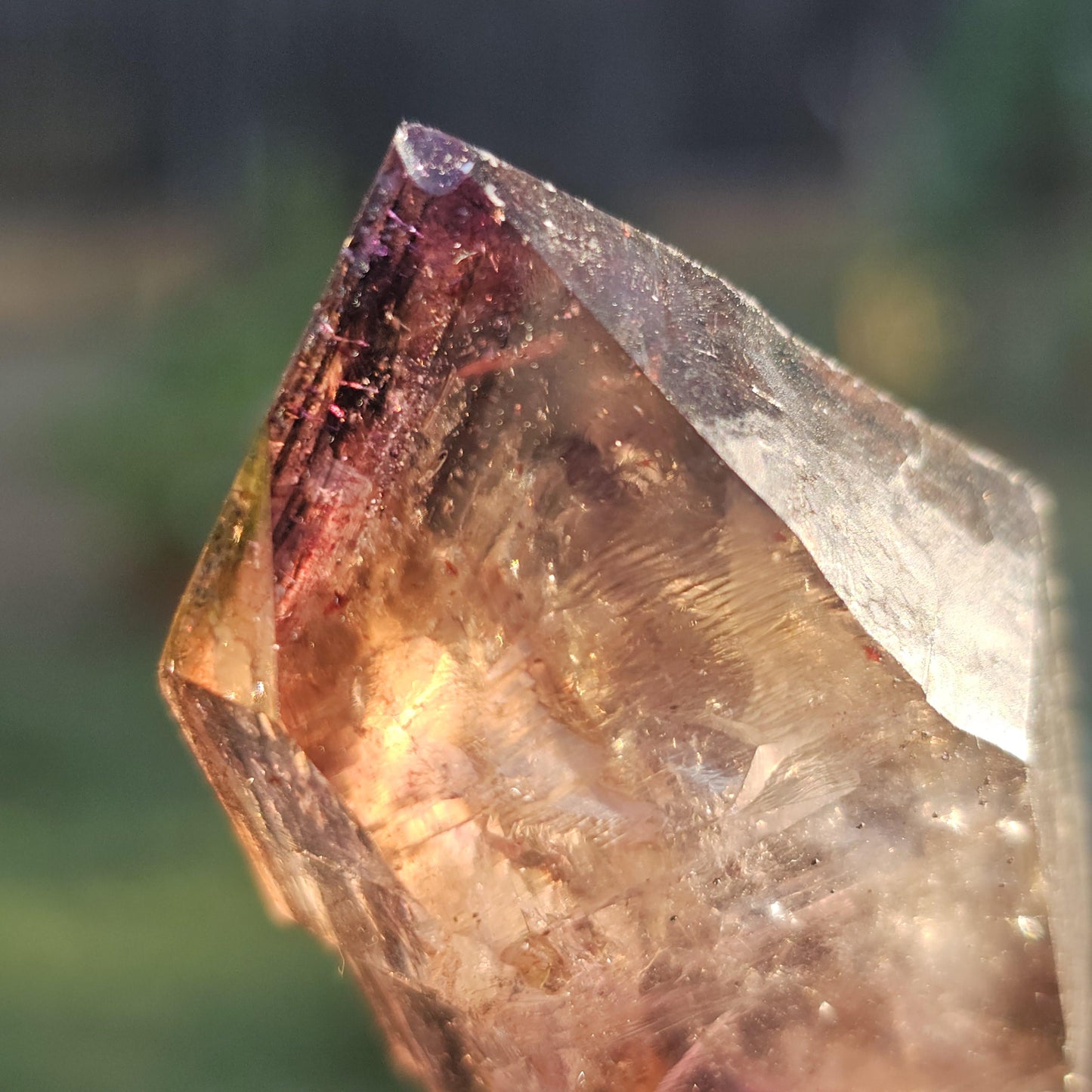 Shangaan Amethyst Scepter, Dendrites, Hematite Inclusions, Zimbabwe