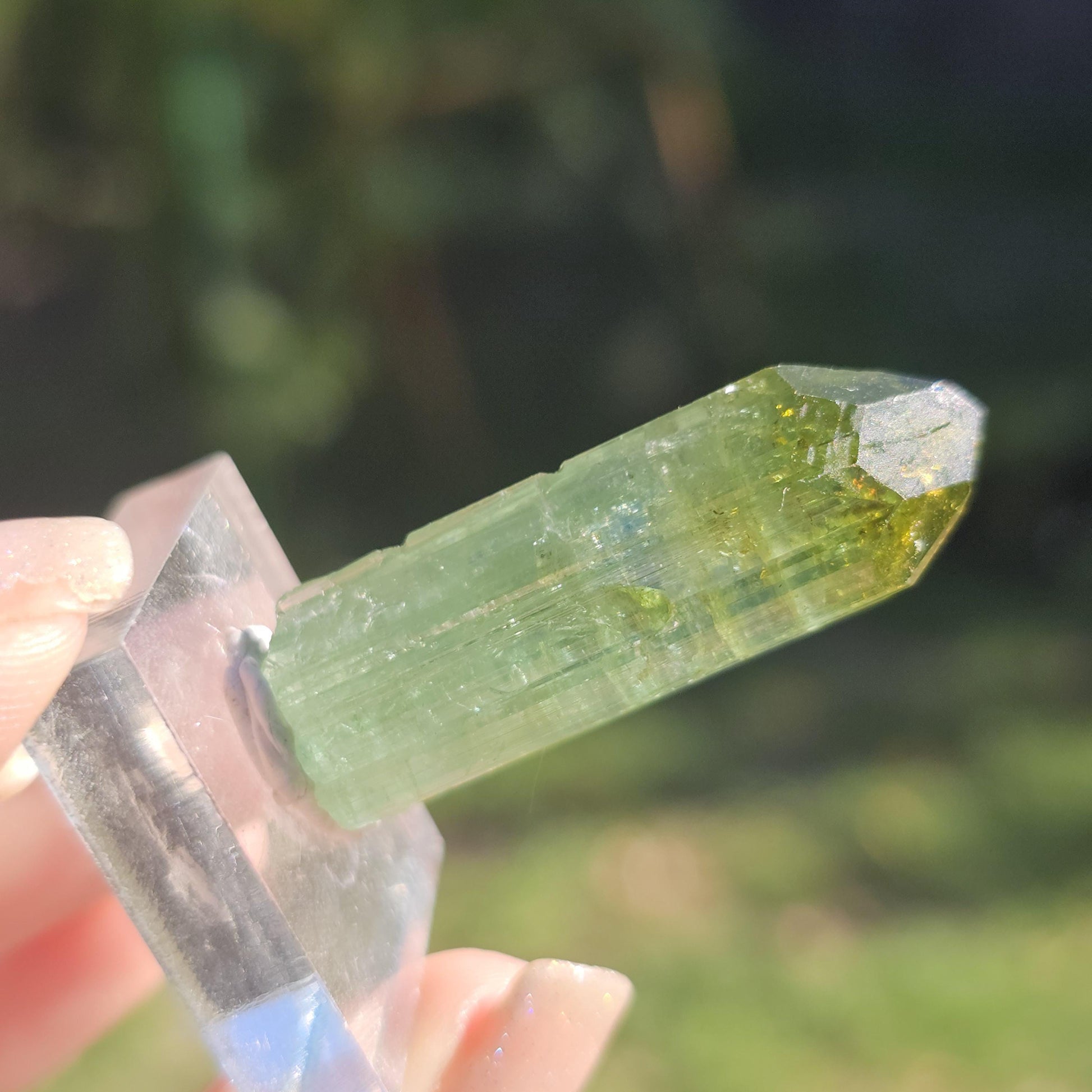 Fairy Castle Elbaite ~ Self-Standing DRC Teal Blue w Green Cap, Rare Raw Tourmaline Collector Specimen w Pointed Termination