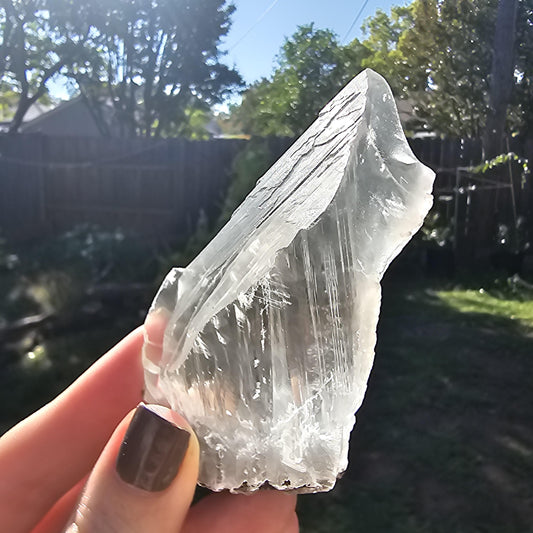 Terminated AAA Selenite Crystal from the Naica Mine in Mexico | Water Clear, Rare Collector Mineral Specimen, Self-standing, Raw & Untreated